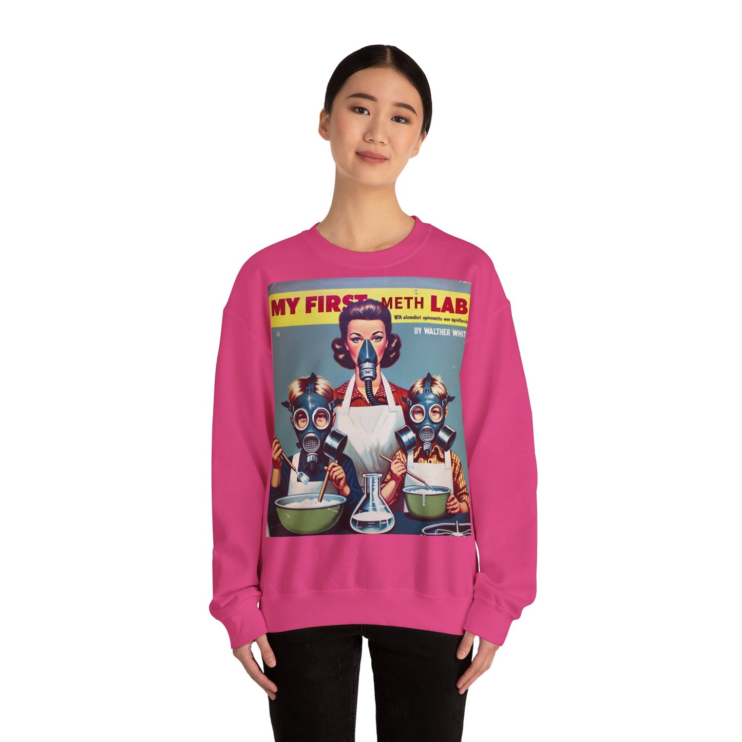 Sweatshirt – My First Meth Lab Sweatshirt | Lustiger Retro Pullover mit Satire-Print | Geschenk für Breaking Bad Fans & Dark Humor Lover | True Insights Design mit Humor