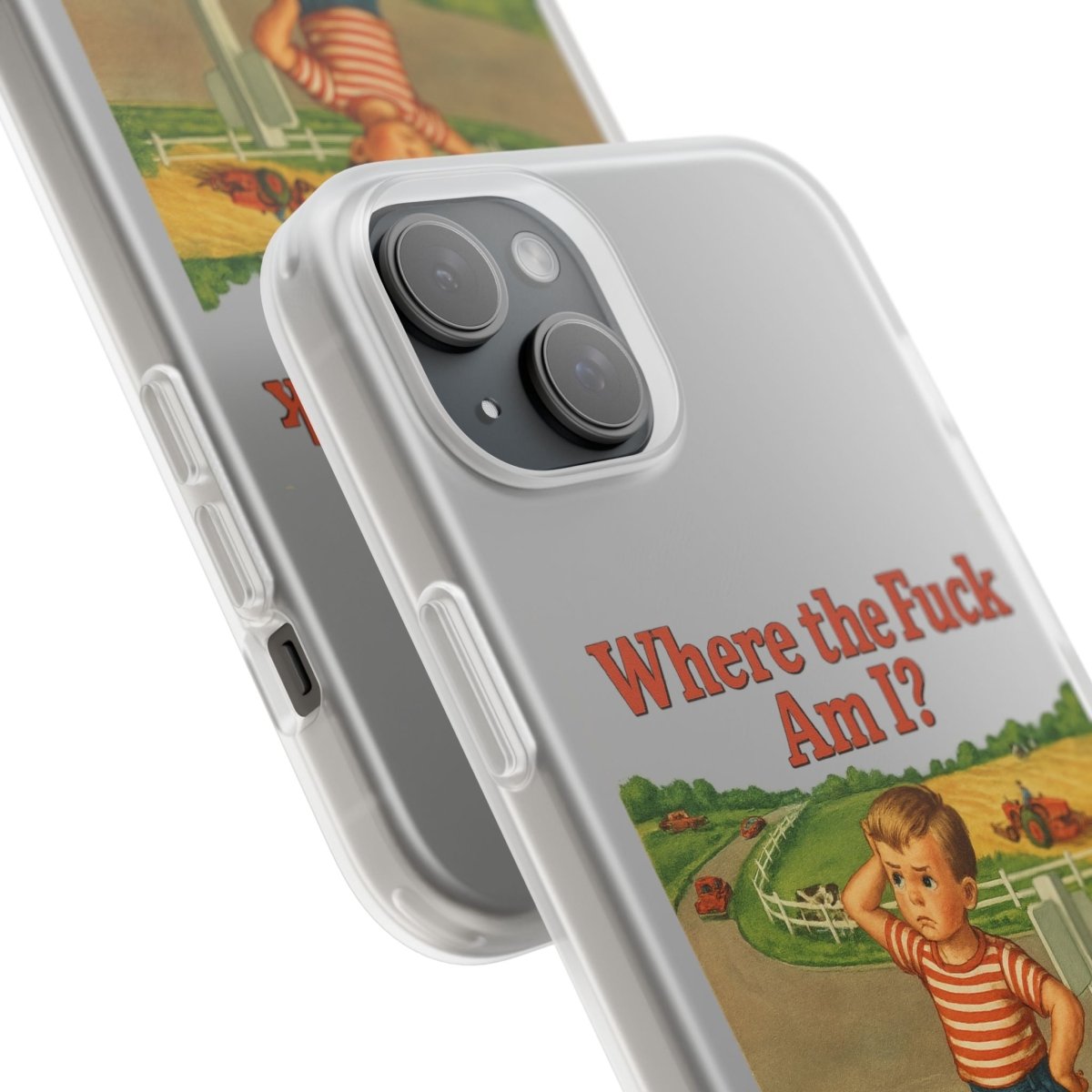 Where the Fuck Am I? Handyhülle – Retro-Meme Look mit maximaler Verwirrung-Phone Case-True Insights