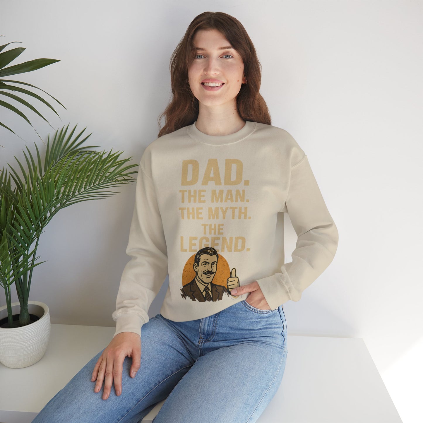 Sweatshirt – DAD. THE MAN. THE MYTH. THE LEGEND. - Sweatshirt für echte Legenden | True Insights Design mit Humor