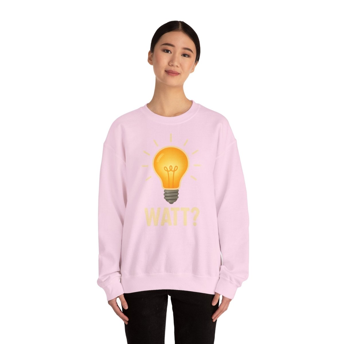 Sweatshirt – WATT? Sweatshirt für Elektriker & Technikfans | Lustiges Glühbirnen-Motiv | True Insights Design mit Humor