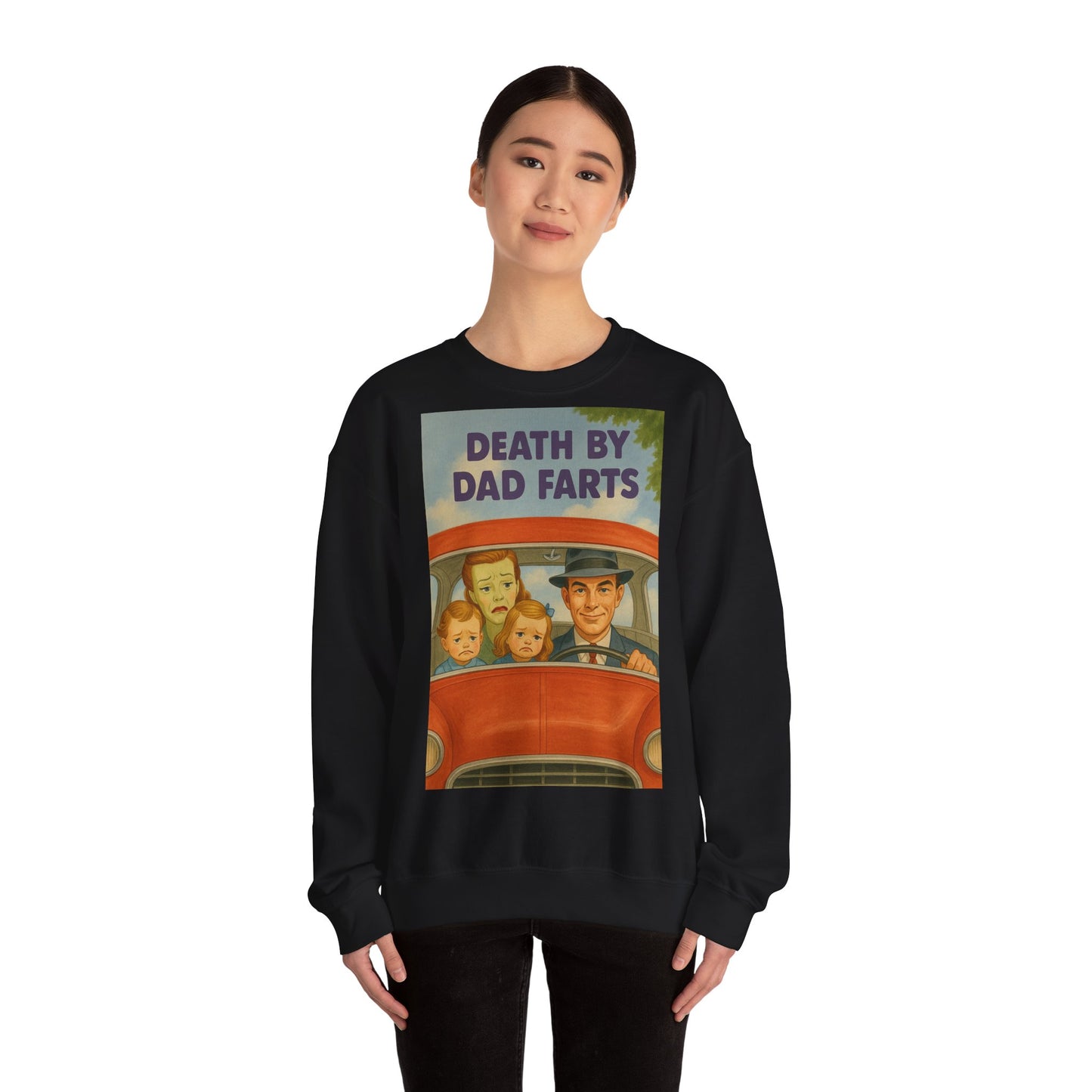Sweatshirt – Dead by Dad Farts Sweatshirt – Lustiges Geschenk für Familien mit Humor | True Insights Design mit Humor
