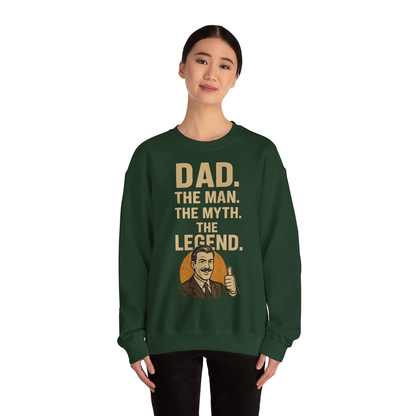 Sweatshirt – DAD. THE MAN. THE MYTH. THE LEGEND. - Sweatshirt für echte Legenden | True Insights Design mit Humor