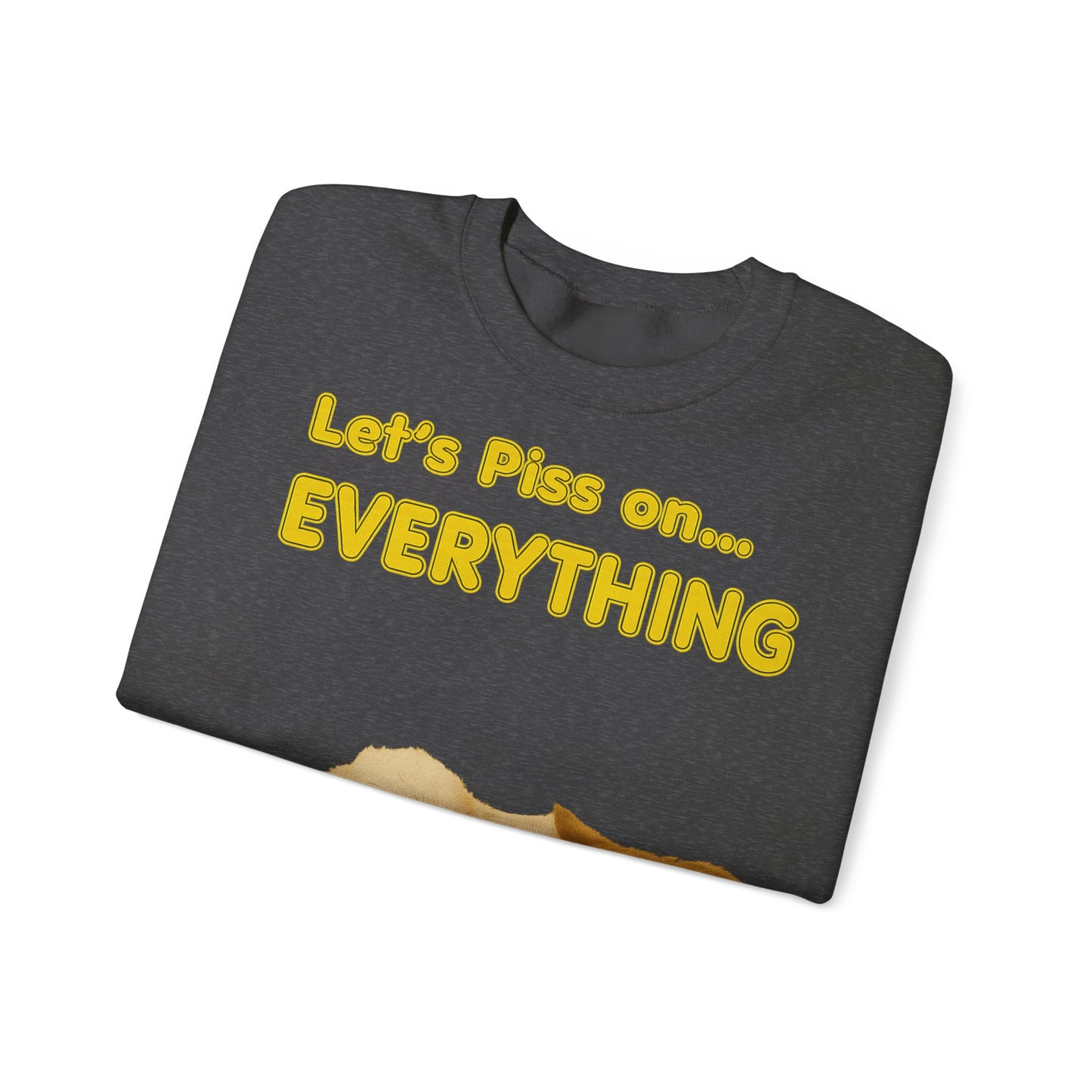 Vintage Motiv – Let’s Piss on Everything – Satirisches Sweatshirt mit Hund & Katze | True Insights Design mit Humor