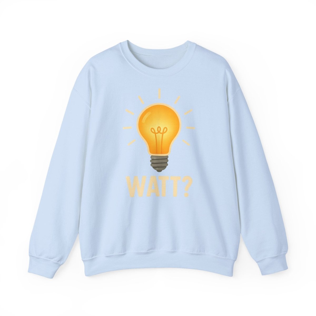 Sweatshirt – WATT? Sweatshirt für Elektriker & Technikfans | Lustiges Glühbirnen-Motiv | True Insights Design mit Humor