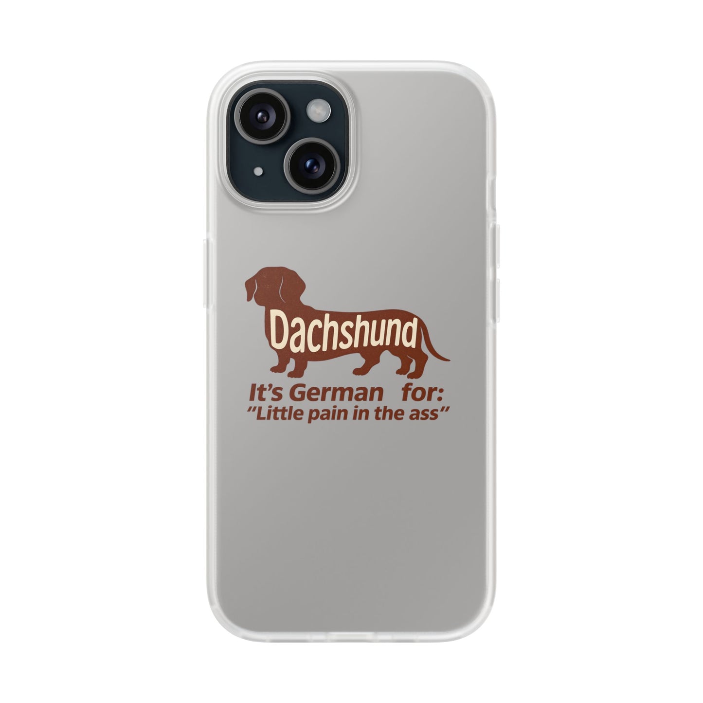 Witzige Dackel-Handyhülle – „Little Pain in the Ass“ – Lustiges Phone Case | True Insights – Bild 2