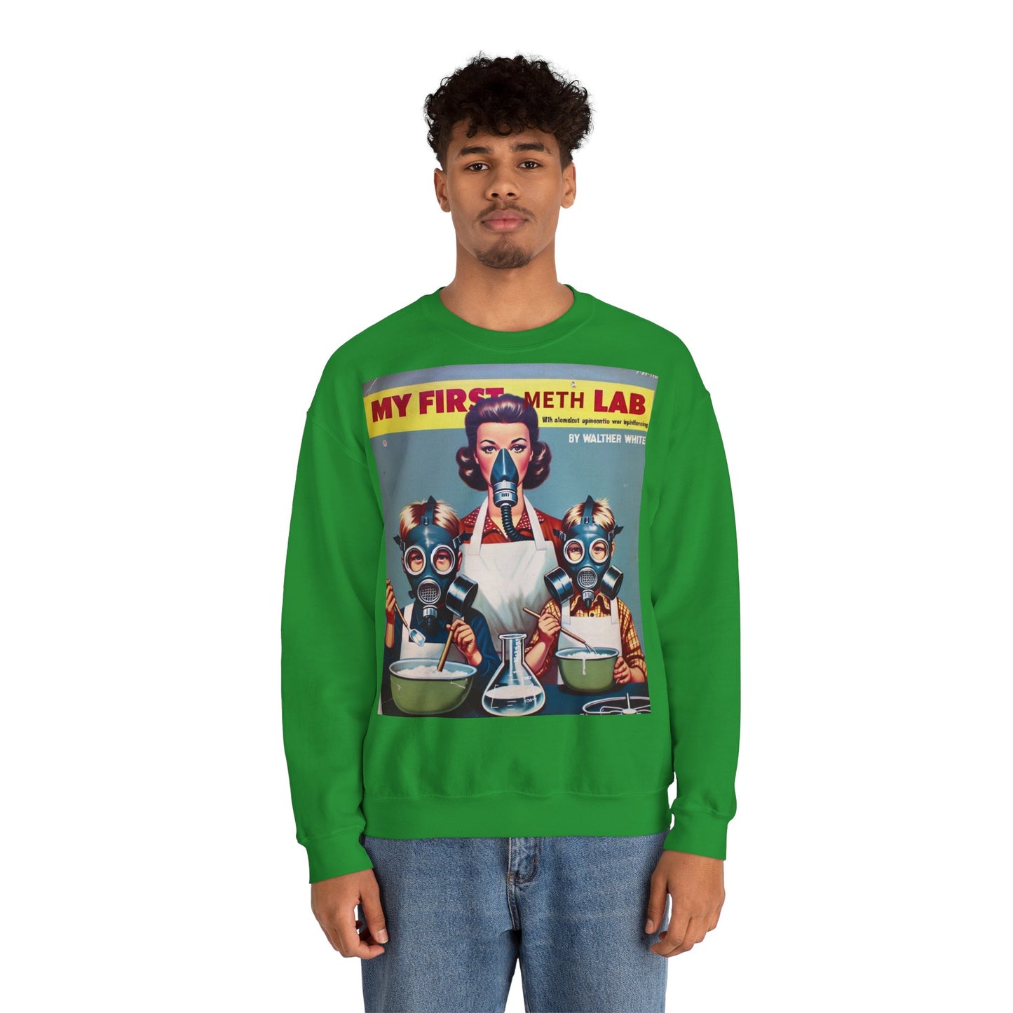 Sweatshirt – My First Meth Lab Sweatshirt | Lustiger Retro Pullover mit Satire-Print | Geschenk für Breaking Bad Fans & Dark Humor Lover | True Insights Design mit Humor