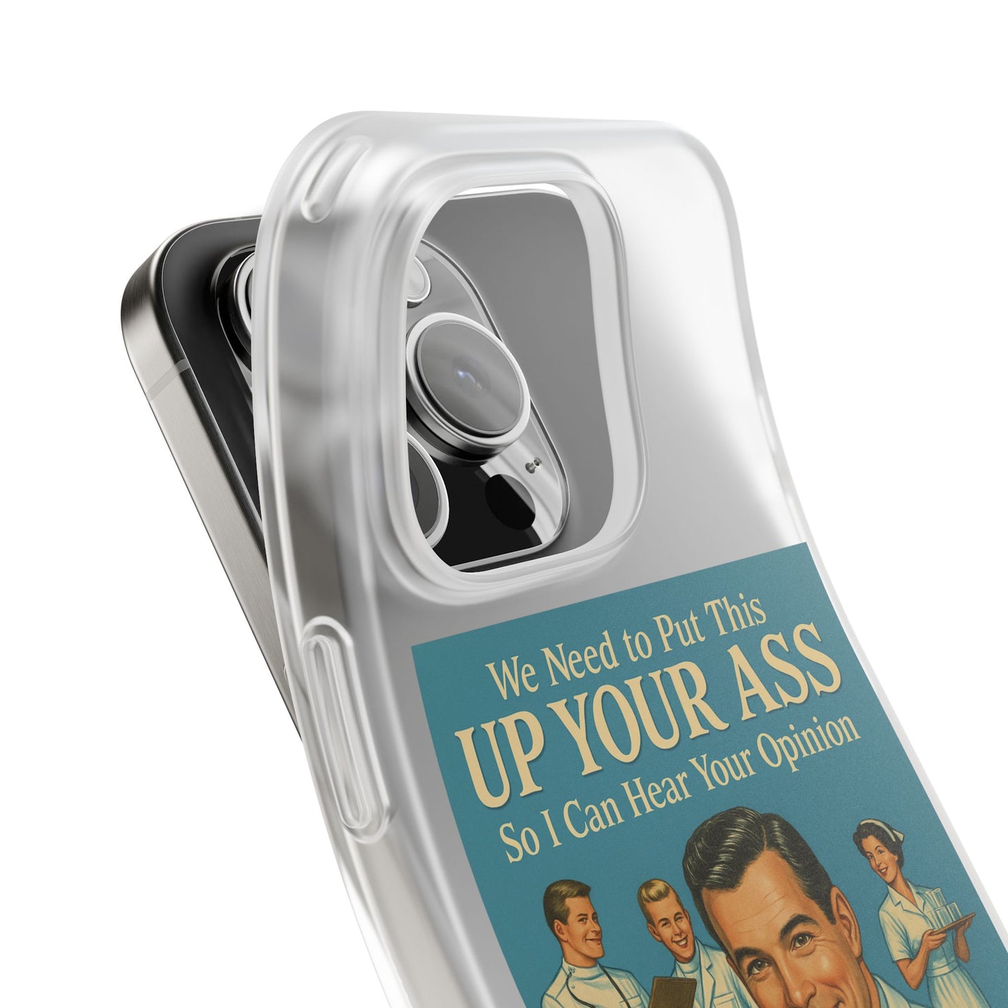 Handyhülle „Doctor’s Opinion“ – Retro-Arzt mit schwarzem Humor-Phone Case-True Insights