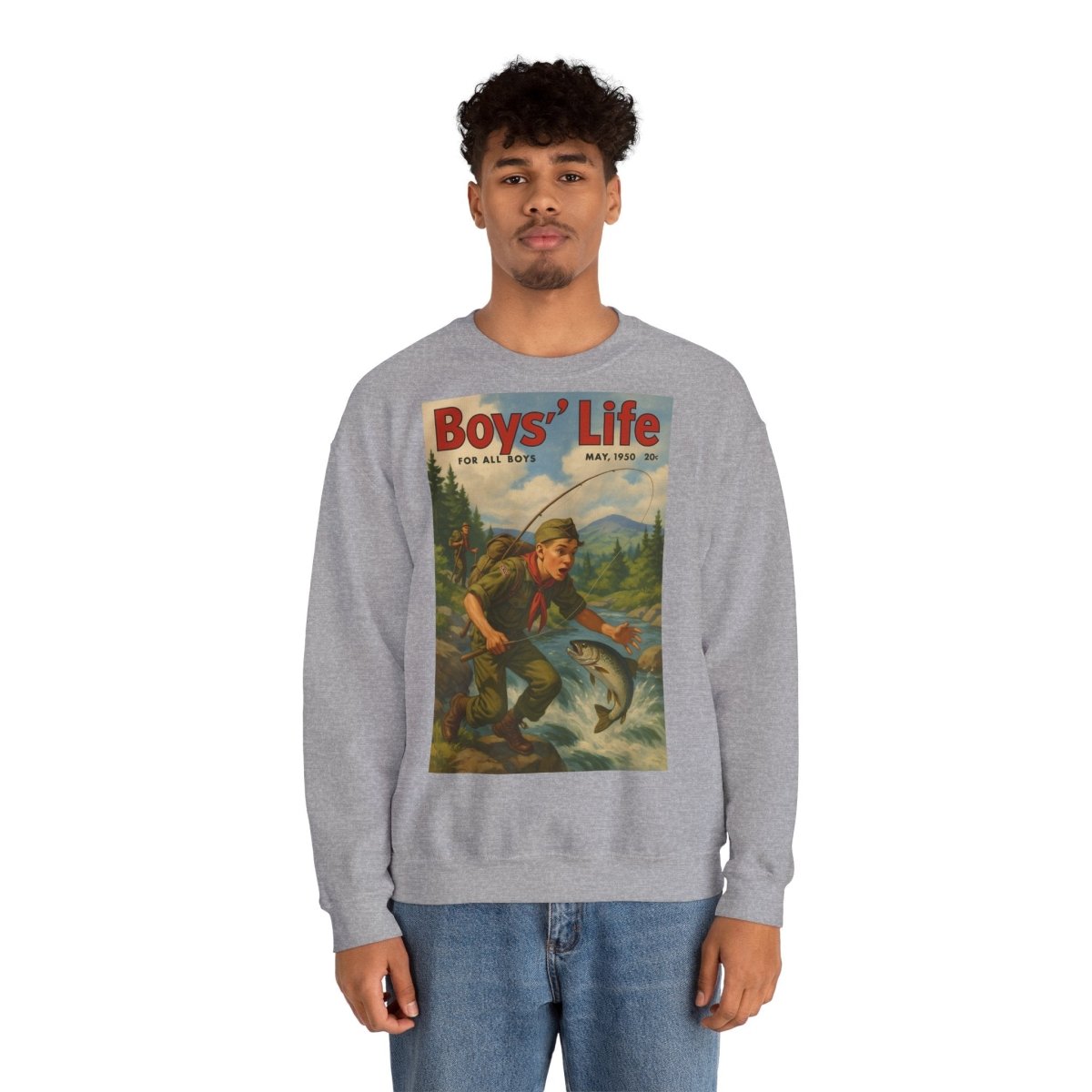 Vintage Motiv – Vintage „Boys’ Life“ Sweatshirt – Retro Pfadfinder-Motiv von 1950 | True Insights Design mit Humor