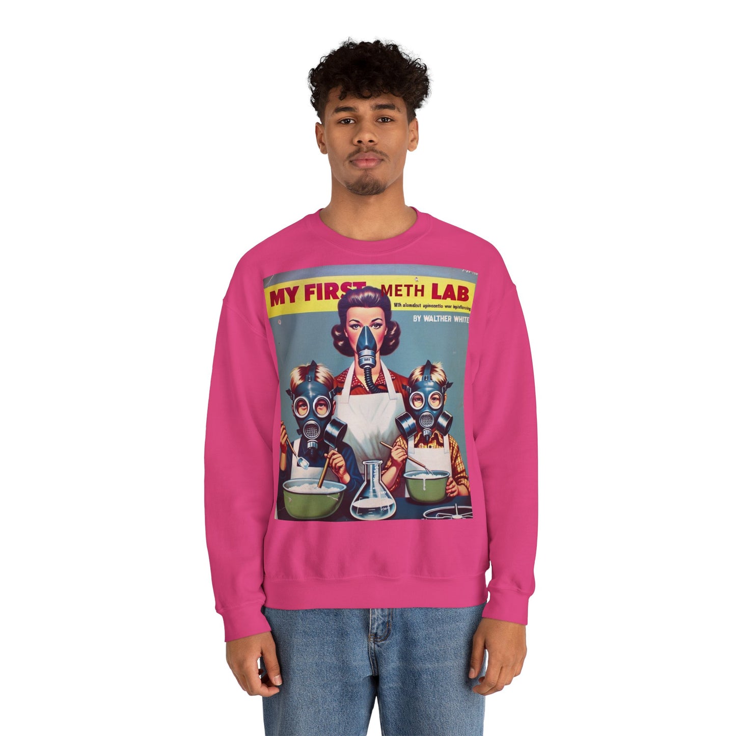 Sweatshirt – My First Meth Lab Sweatshirt | Lustiger Retro Pullover mit Satire-Print | Geschenk für Breaking Bad Fans & Dark Humor Lover | True Insights Design mit Humor
