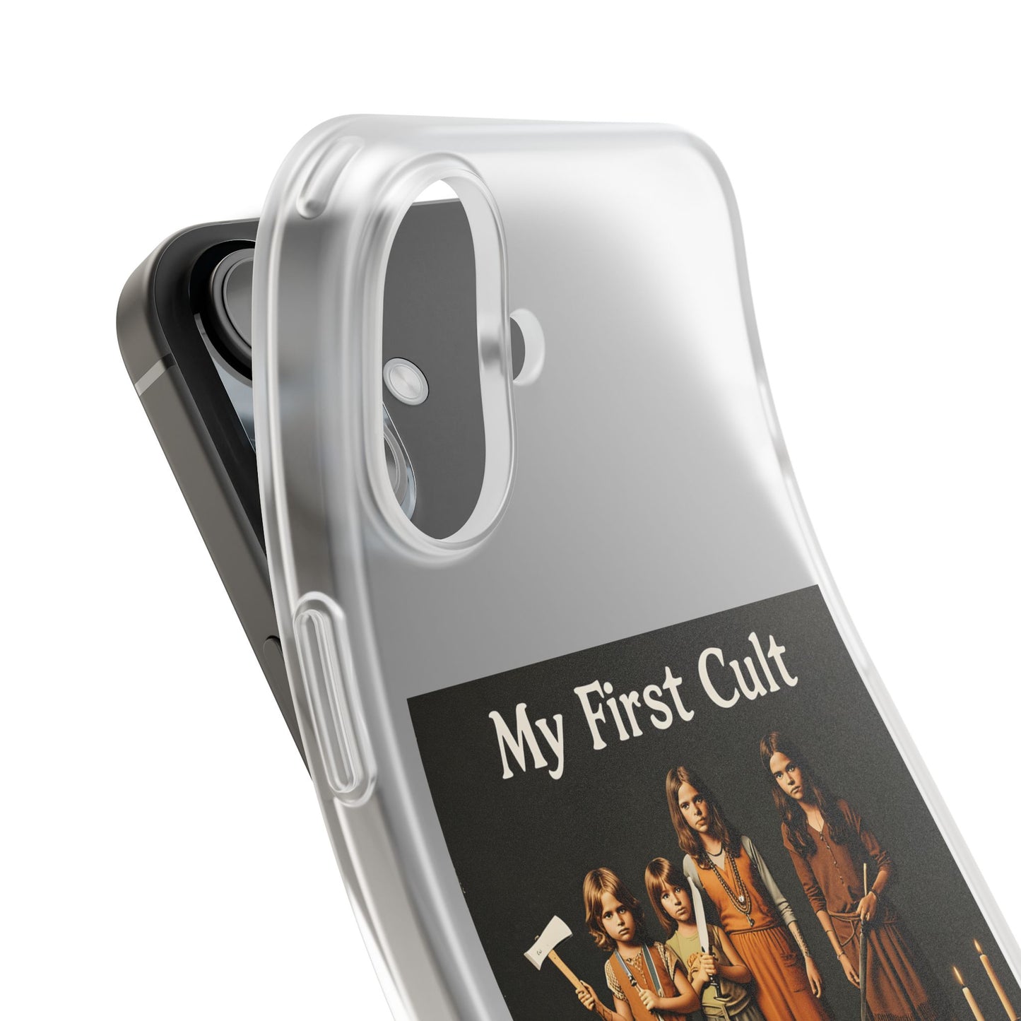 My First Cult – Dark-Aesthetic Handyhülle mit satirischem Kinderkult-Motiv-Phone Case-True Insights
