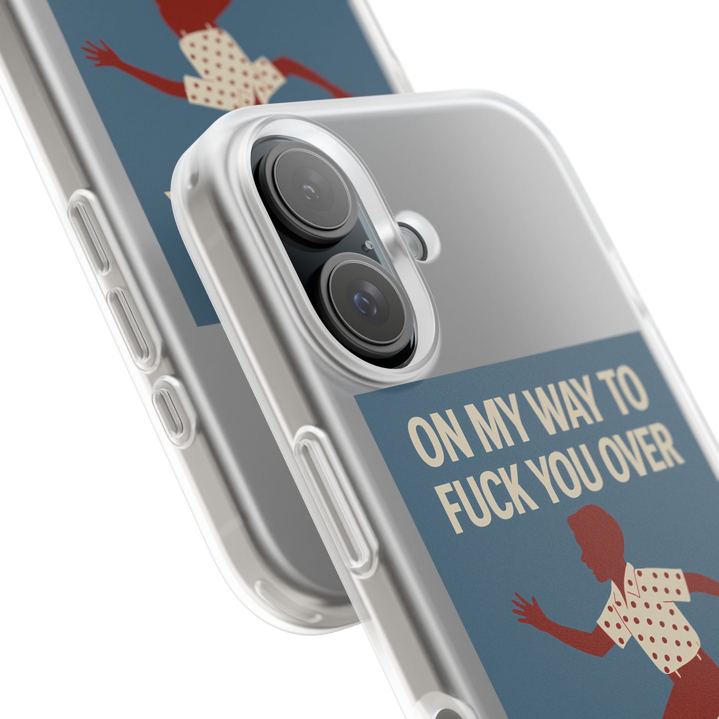Sarkastische Handyhülle – „On my way to f*ck you over“ | Retro-Rennkind mit Punch-Phone Case-True Insights
