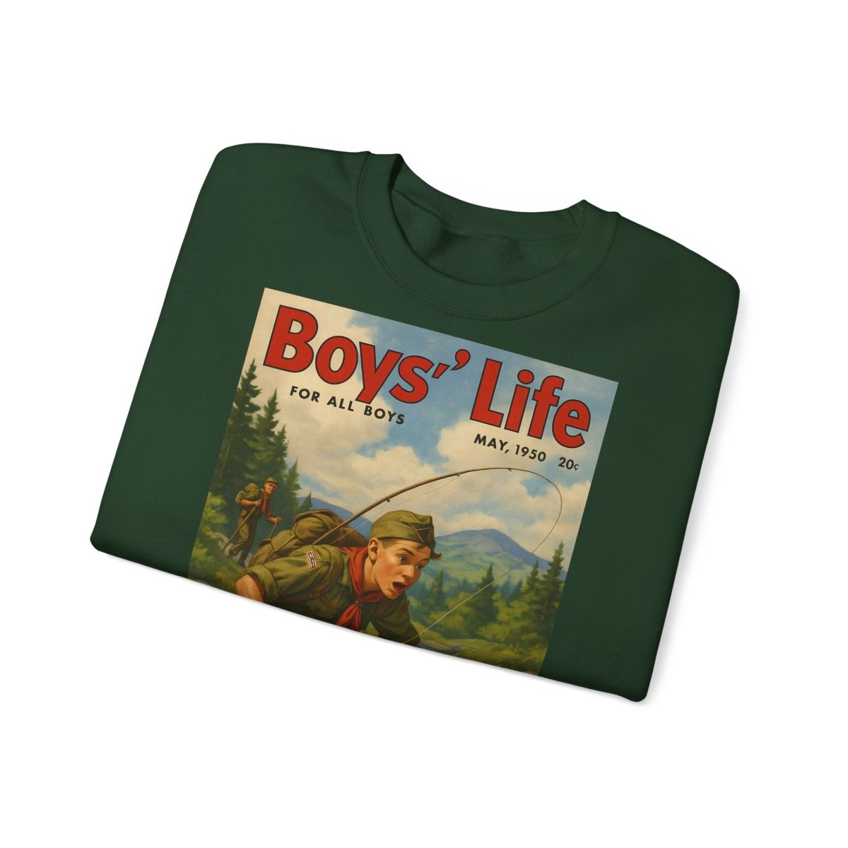 Vintage Motiv – Vintage „Boys’ Life“ Sweatshirt – Retro Pfadfinder-Motiv von 1950 | True Insights Design mit Humor