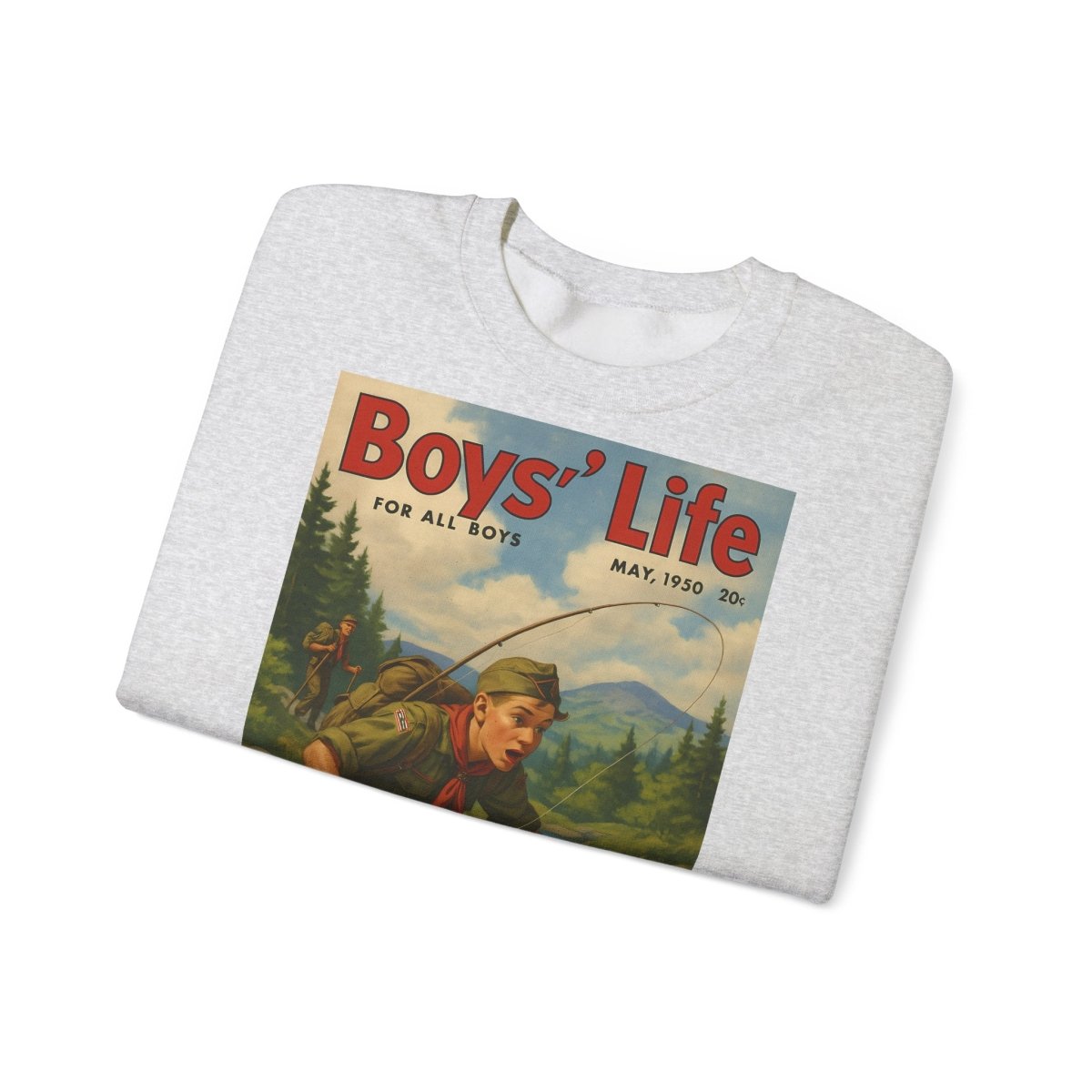 Vintage Motiv – Vintage „Boys’ Life“ Sweatshirt – Retro Pfadfinder-Motiv von 1950 | True Insights Design mit Humor