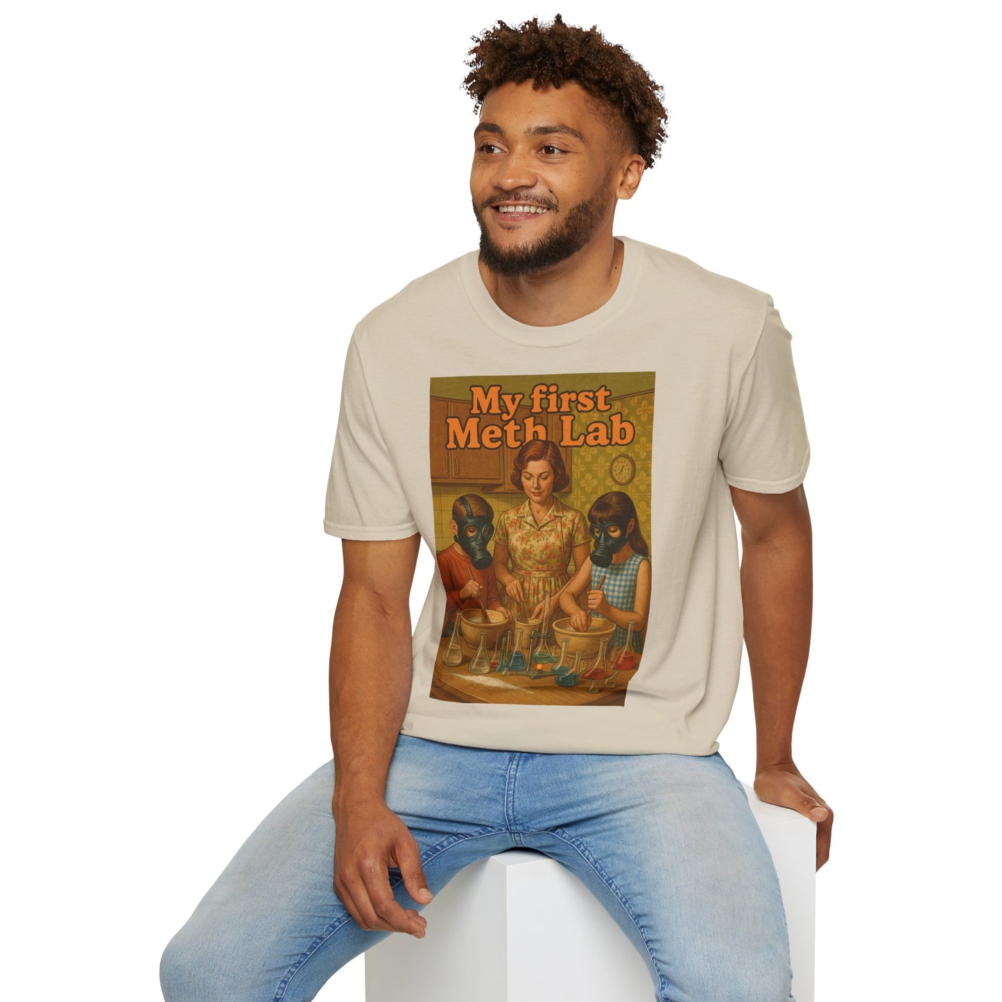 Retro My First Meth Lab T-Shirt - Family Cooking – Freches Satire-Design für mutige Statements | True Insights