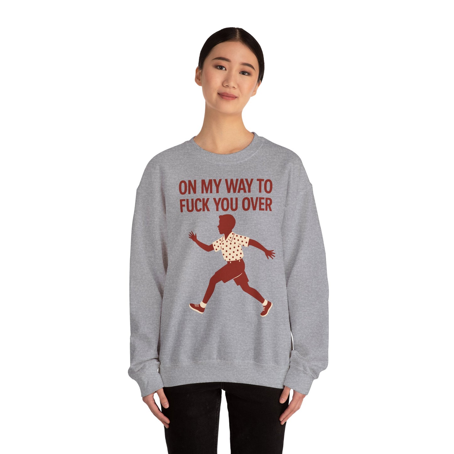Sweatshirt – I Come to F*** You Over Sweatshirt – Provokantes Statement mit Humor | True Insights Design mit Humor