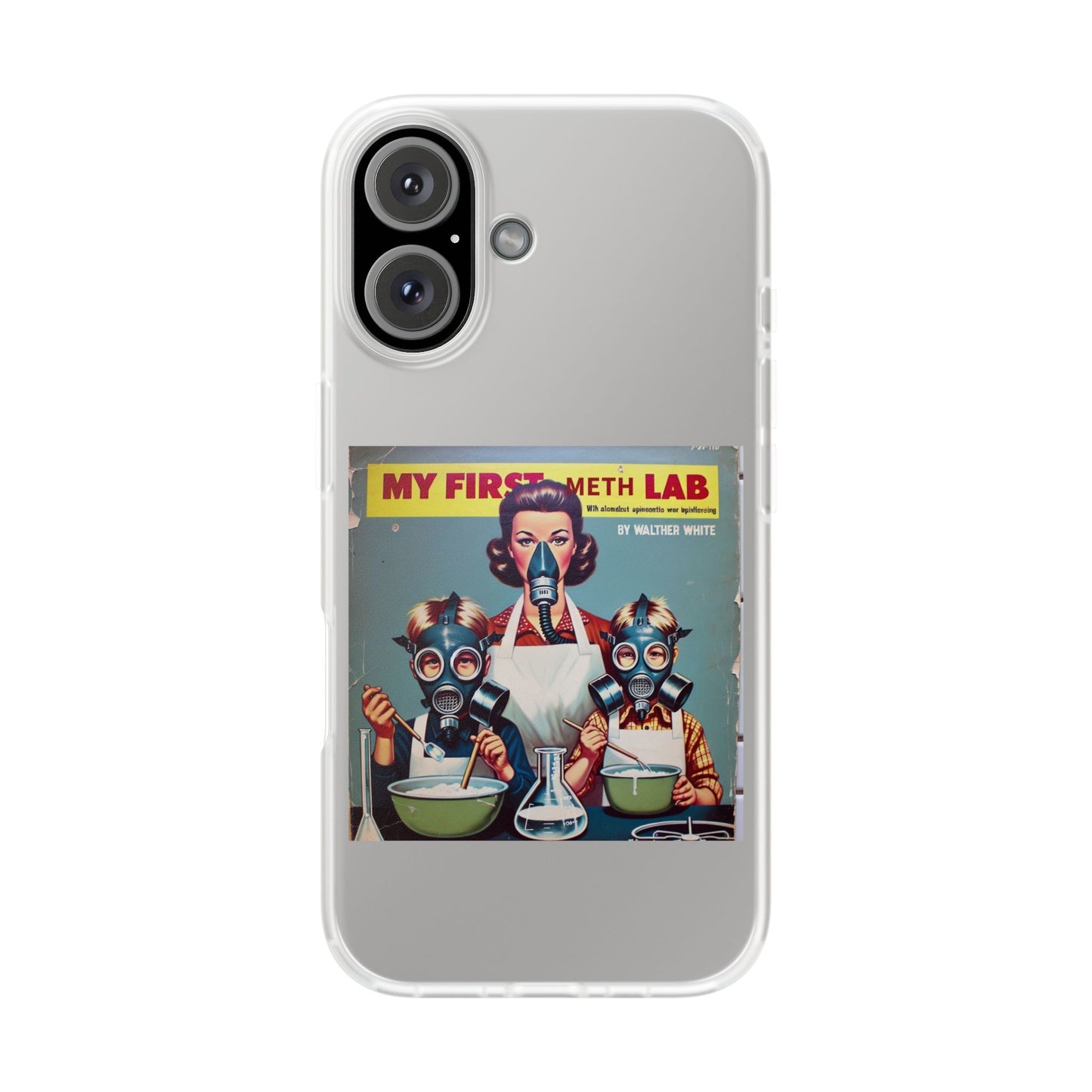 „My First Meth Lab“ Handyhülle – Schwarzer Humor im Retro-Look-Phone Case-True Insights