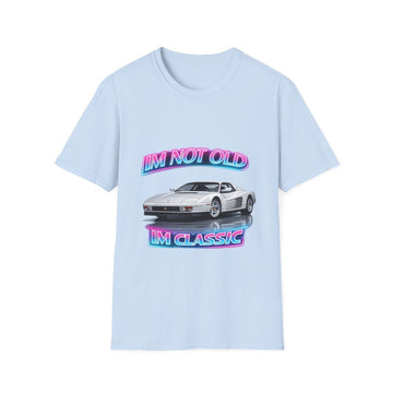 I'm Not Old I'm Classic | Miami Vice T-Shirt | Ferrari Testarossa Retro Shirt