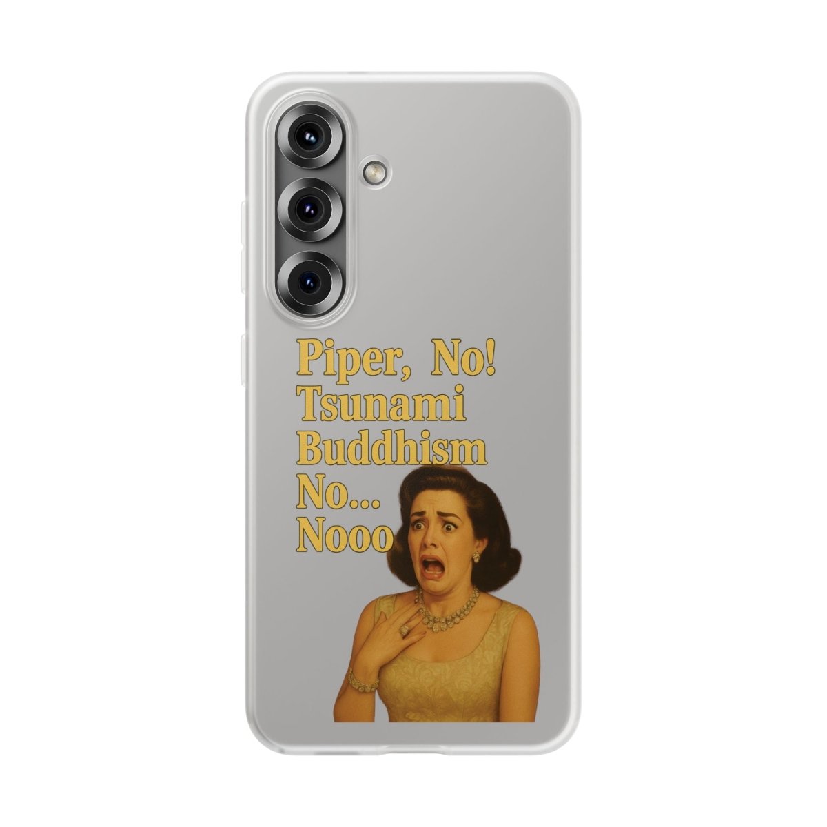 Retro-Drama Handyhülle – „Piper, No! Tsunami Buddhism Nooo“-Phone Case-True Insights