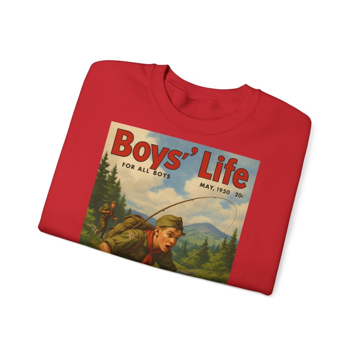 Vintage Motiv – Vintage „Boys’ Life“ Sweatshirt – Retro Pfadfinder-Motiv von 1950 | True Insights Design mit Humor