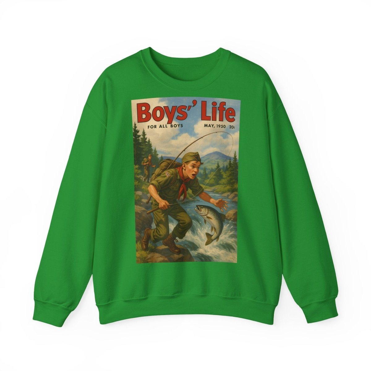 Vintage Motiv – Vintage „Boys’ Life“ Sweatshirt – Retro Pfadfinder-Motiv von 1950 | True Insights Design mit Humor