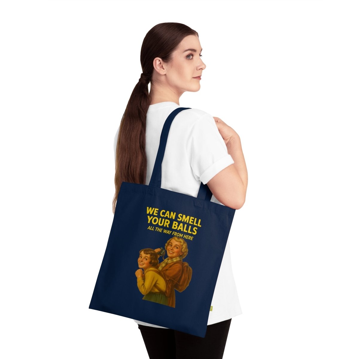 We Can Smell Your Balls – Ironische Retro-Tote Bag-Bags-True Insights