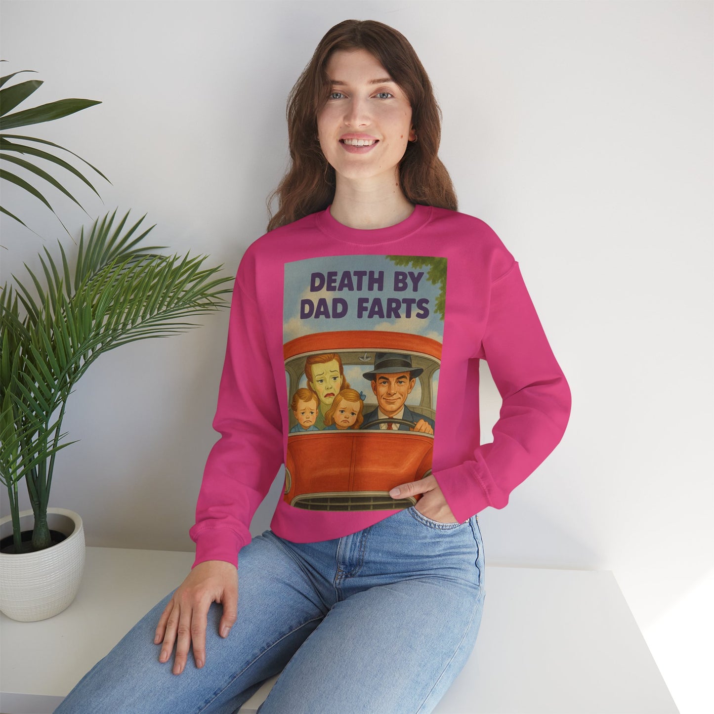 Sweatshirt – Dead by Dad Farts Sweatshirt – Lustiges Geschenk für Familien mit Humor | True Insights Design mit Humor
