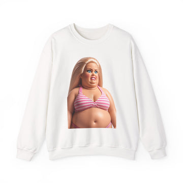 Genervte Blondine Sweatshirt – Lustiges Statement-Motiv mit Bikini-Puppe