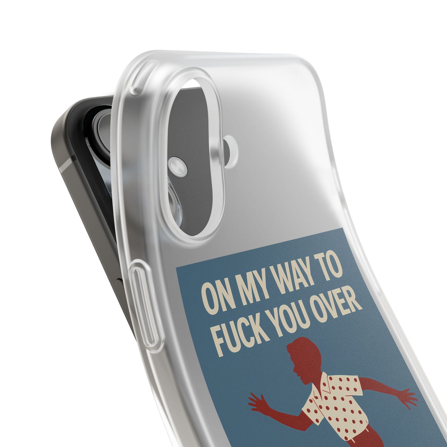 Sarkastische Handyhülle – „On my way to f*ck you over“ | Retro-Rennkind mit Punch-Phone Case-True Insights