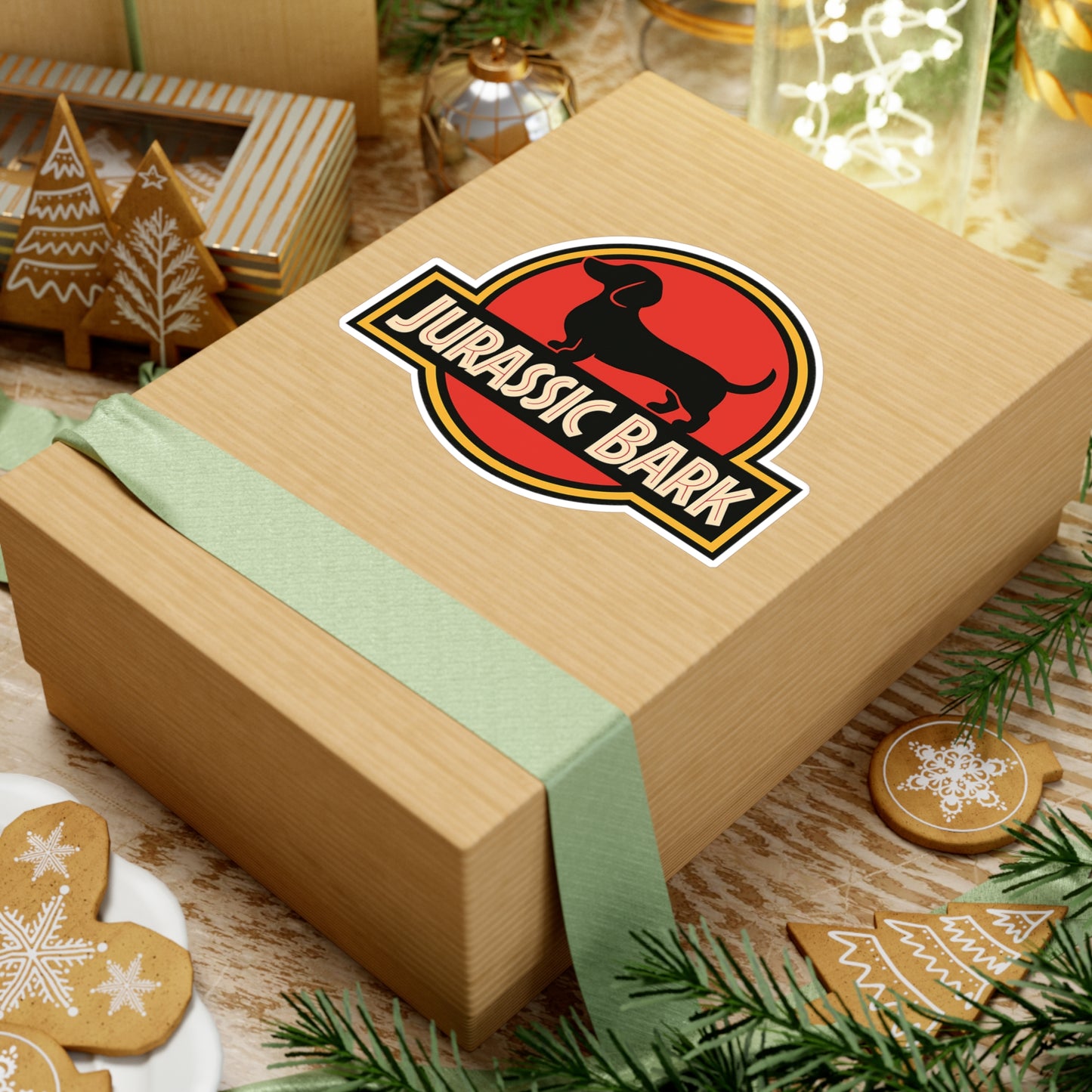 Jurassic Bark Sticker – Lustiger Dackel Aufkleber für Hundefans