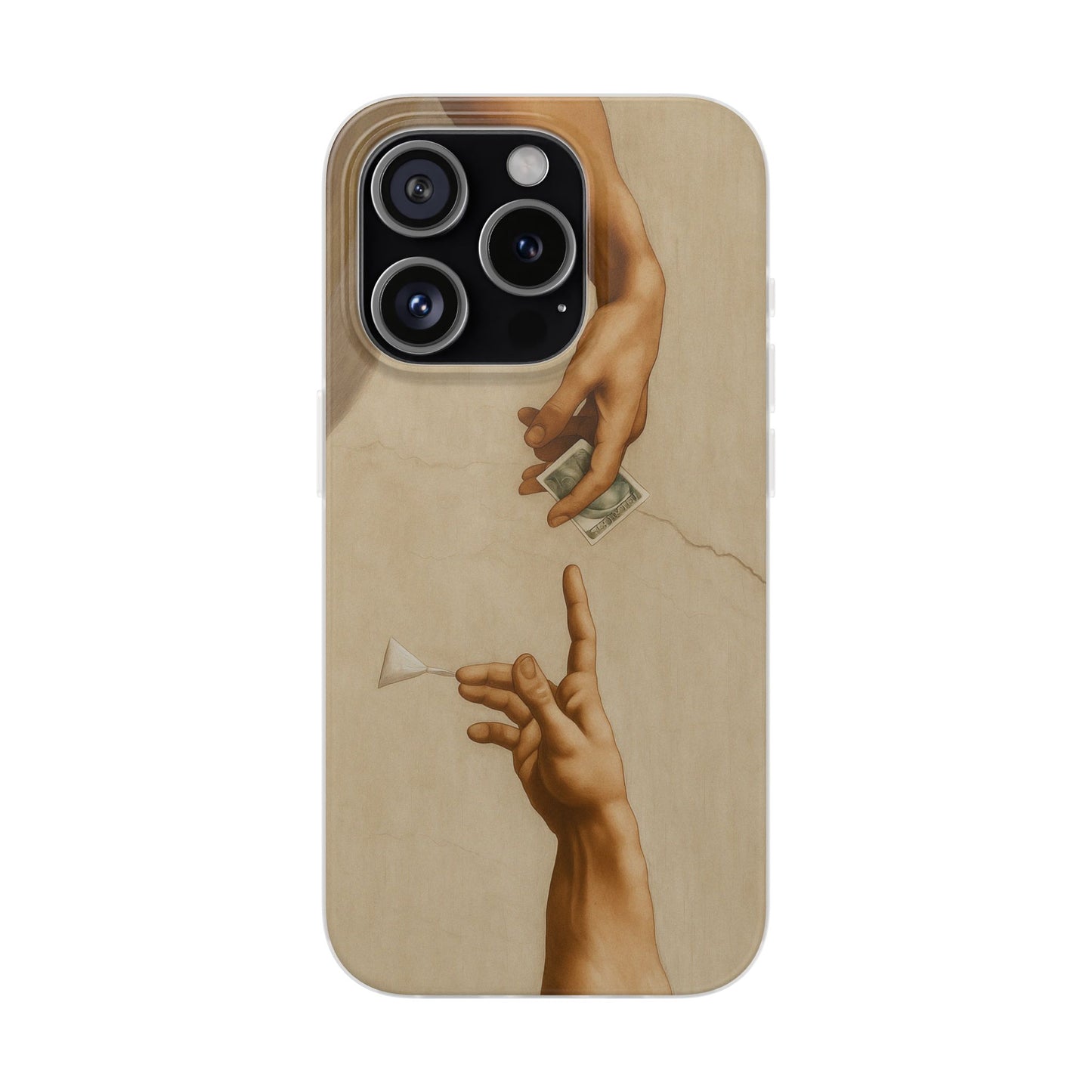 Vintage Motiv – „Creation of a Deal“ Handyhülle – Satirisches Kunst-Motiv – Stoßfester Schutz | True Insights Design mit Humor