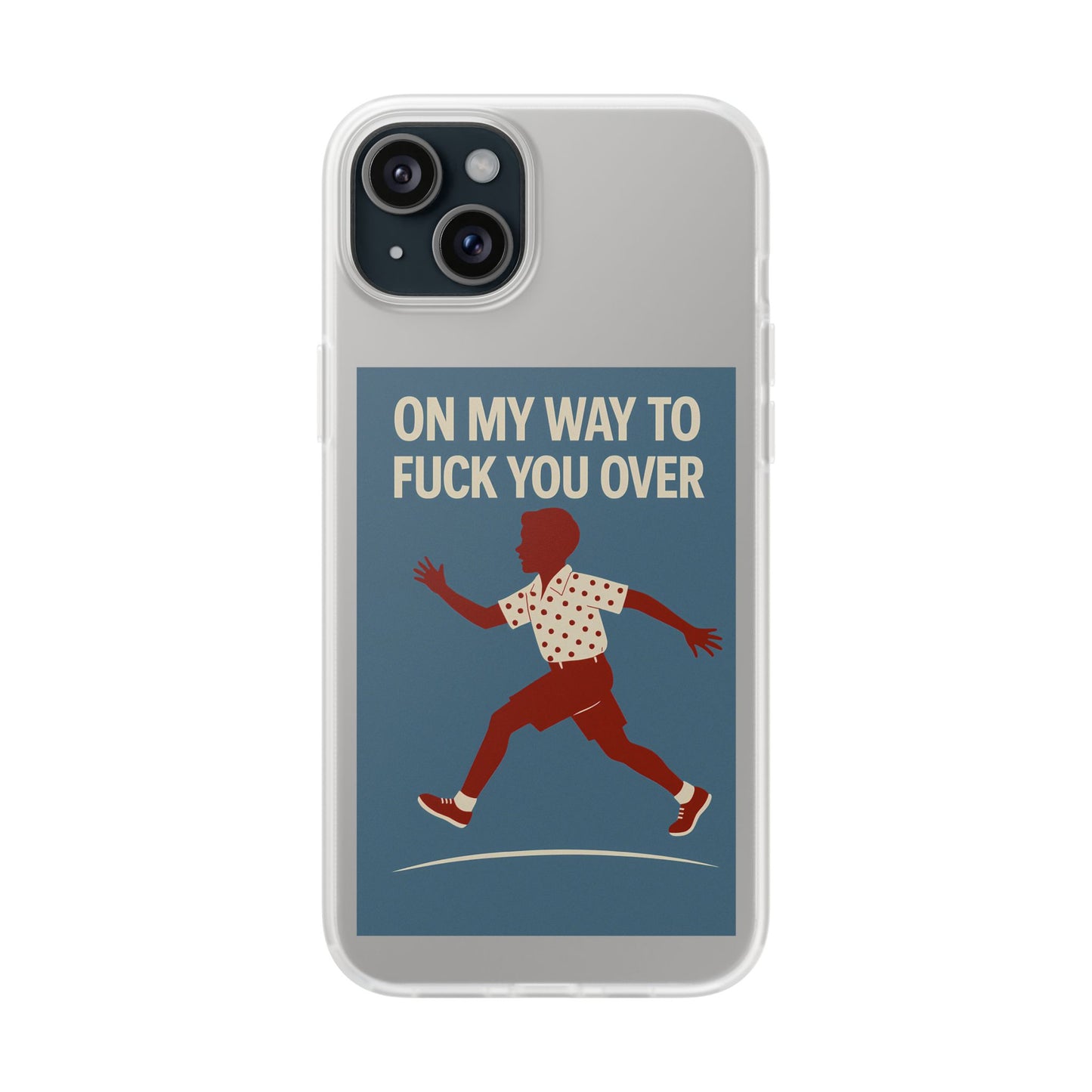 Sarkastische Handyhülle – „On my way to f*ck you over“ | Retro-Rennkind mit Punch-Phone Case-True Insights