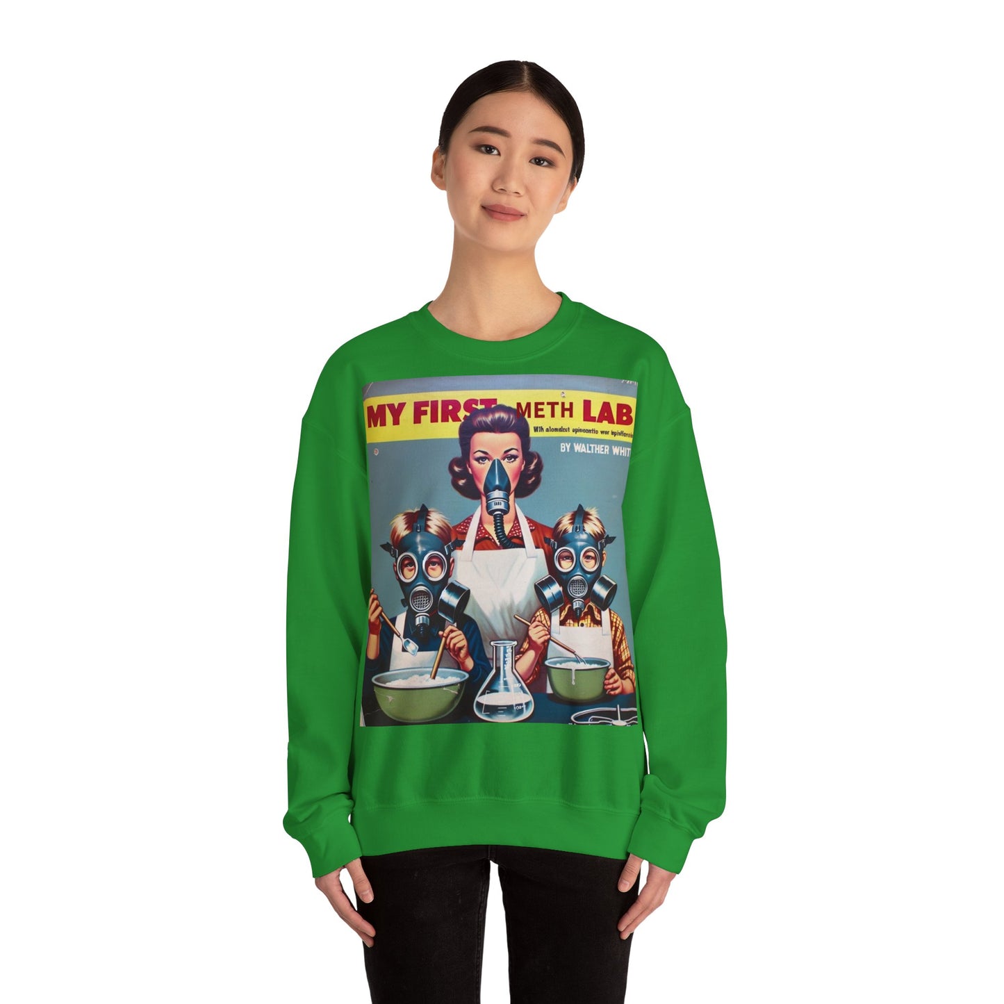 Sweatshirt – My First Meth Lab Sweatshirt | Lustiger Retro Pullover mit Satire-Print | Geschenk für Breaking Bad Fans & Dark Humor Lover | True Insights Design mit Humor