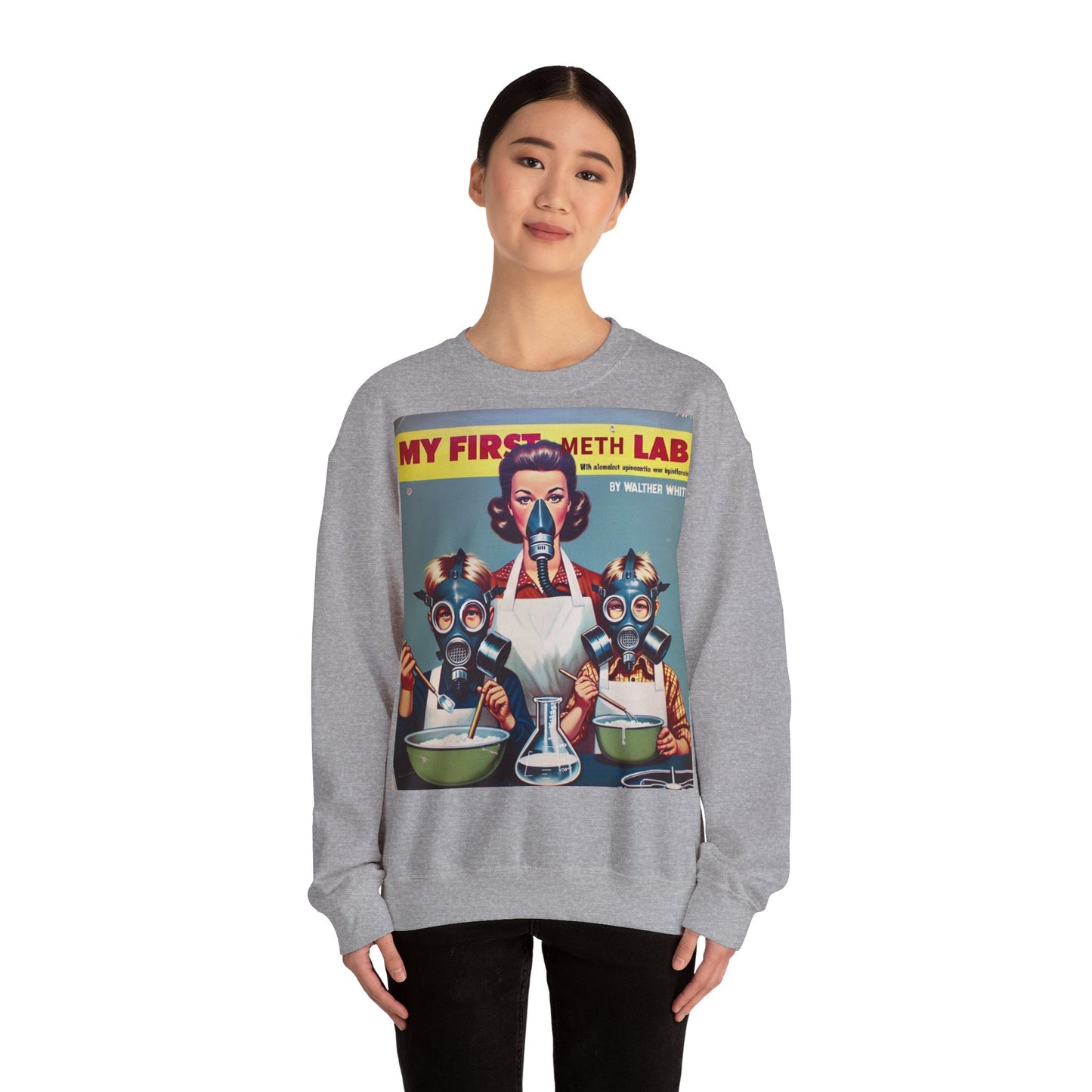 Sweatshirt – My First Meth Lab Sweatshirt | Lustiger Retro Pullover mit Satire-Print | Geschenk für Breaking Bad Fans & Dark Humor Lover | True Insights Design mit Humor