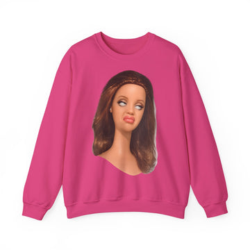Lustiges Puppen-Gesicht T-Shirt | Genervter Blick Meme Shirt | Ironisches Statement Geschenk für Frauen