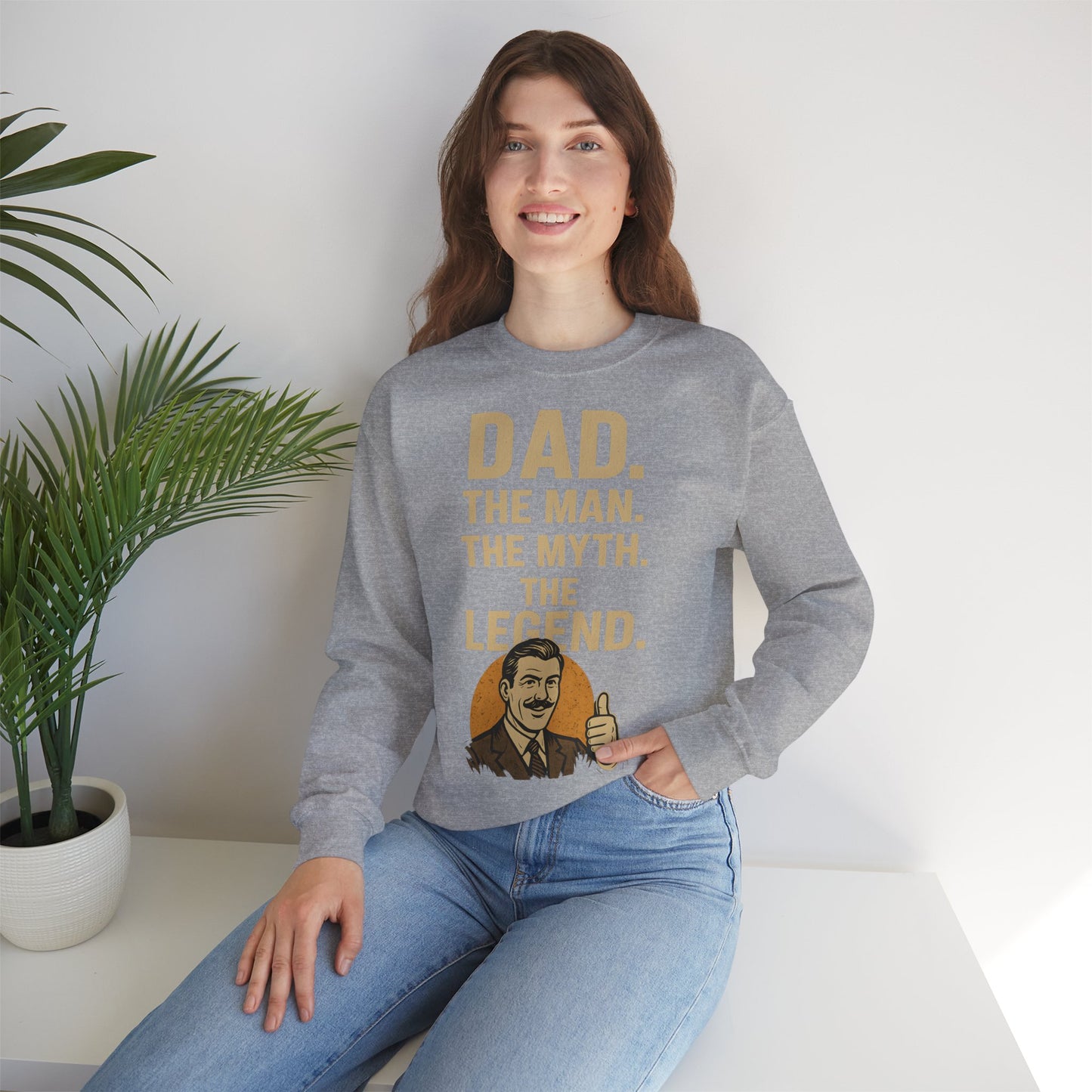 Sweatshirt – DAD. THE MAN. THE MYTH. THE LEGEND. - Sweatshirt für echte Legenden | True Insights Design mit Humor