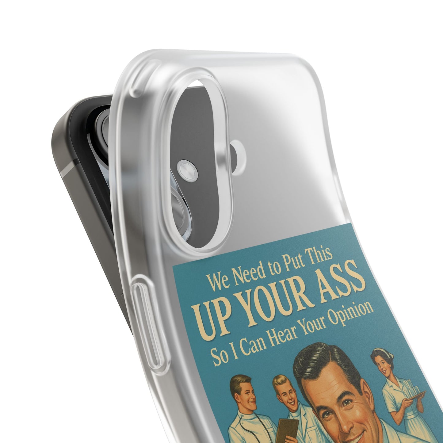 Handyhülle „Doctor’s Opinion“ – Retro-Arzt mit schwarzem Humor-Phone Case-True Insights