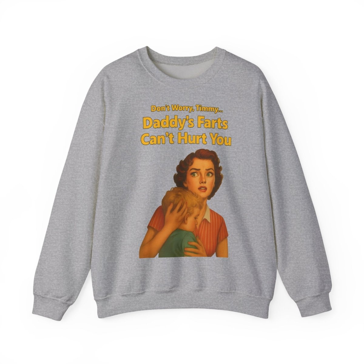 Sweatshirt – Daddy’s Farts – Satirisches Retro-Sweatshirt mit schwarzem Humor | True Insights Design mit Humor
