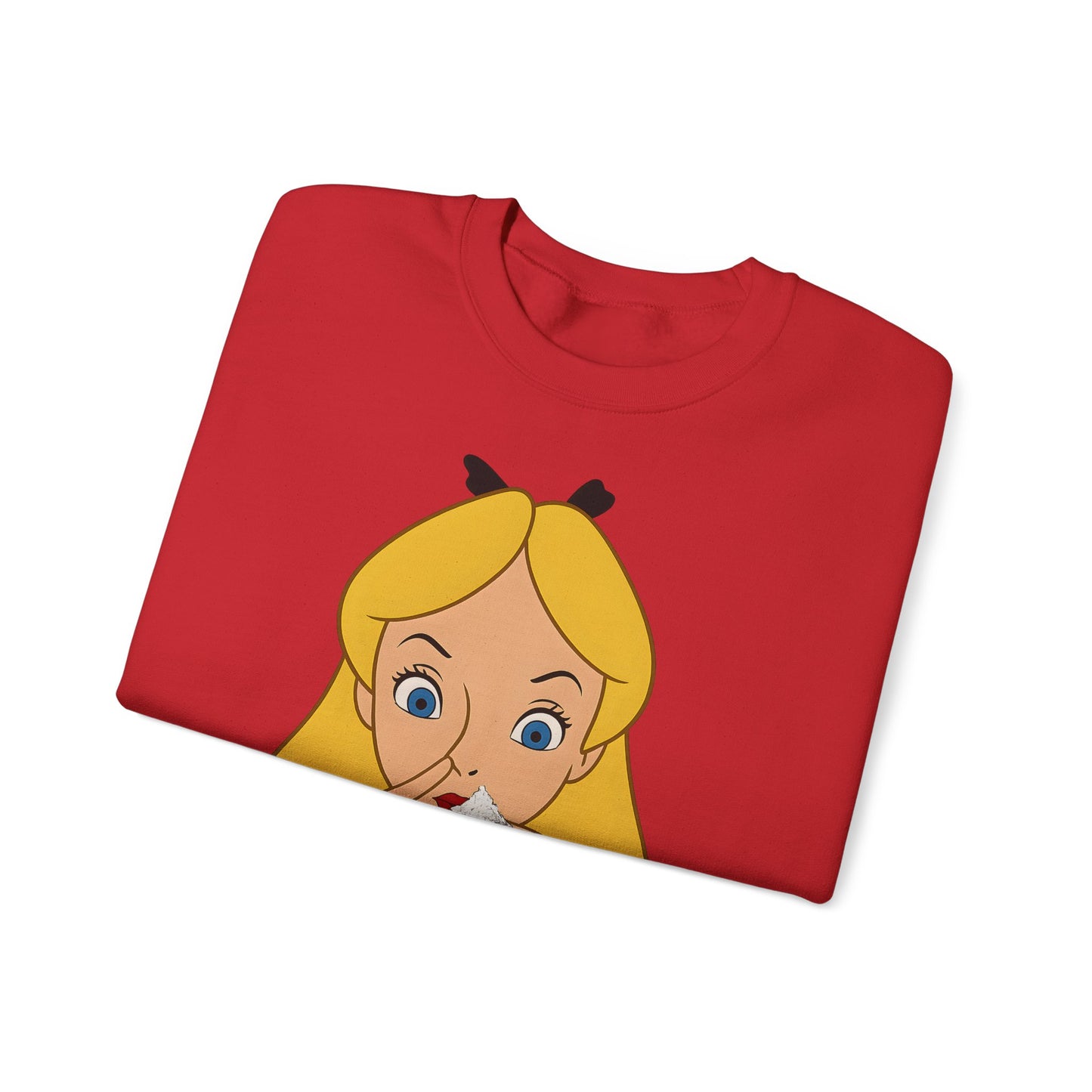 Sweatshirt – Satire Sweatshirt – "Alice im Rausch" Pop-Art Design | True Insights Design mit Humor