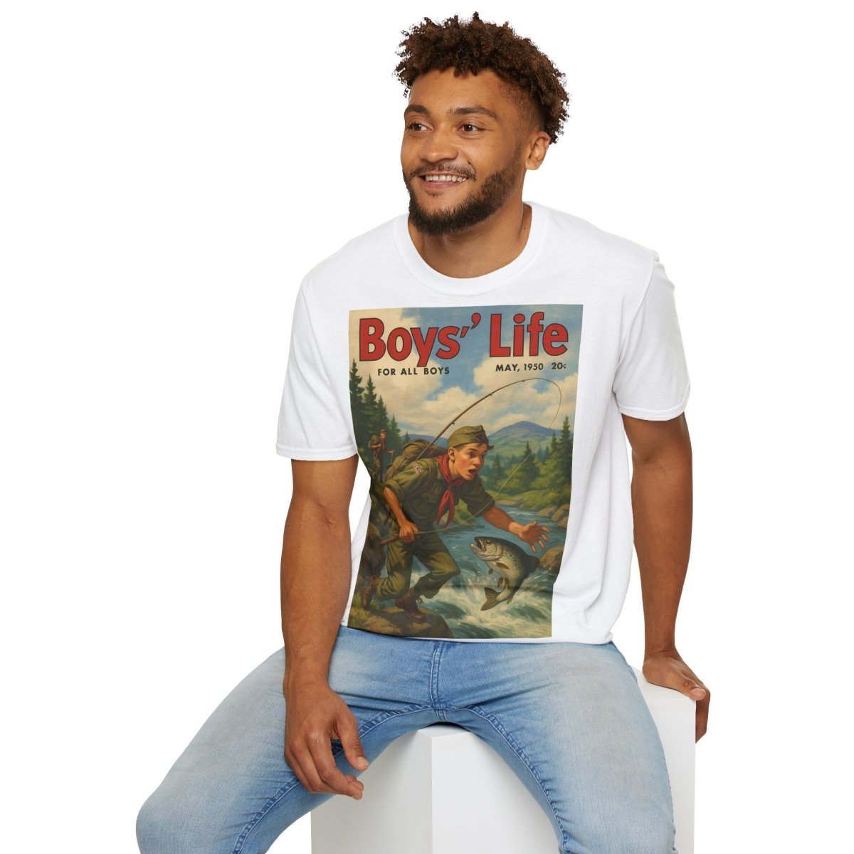 Vintage Motiv – Vintage „Boys’ Life“ T-Shirt – Retro-Pfadfinder-Motiv | True Insights Design mit Humor