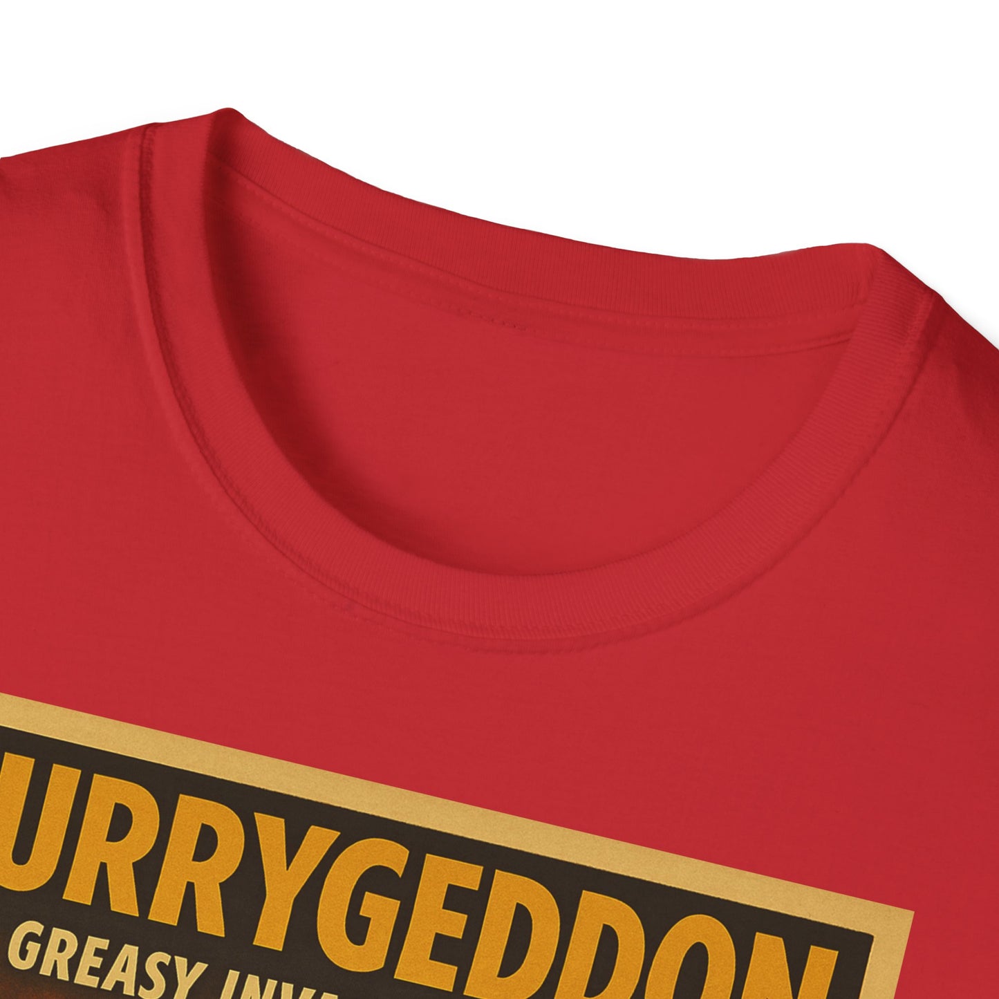 Vintage Motiv – CurryGeddon T-Shirt - Retro Horror Design | True Insights Design mit Humor