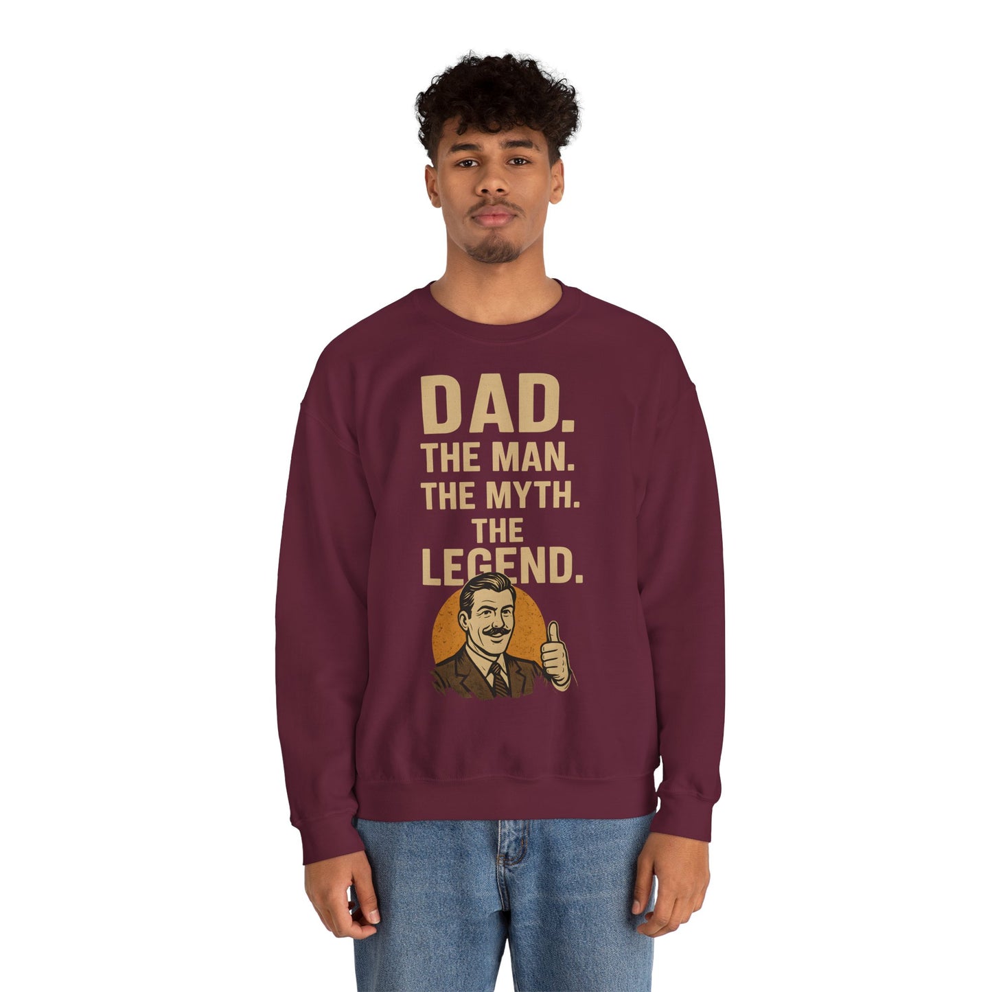 Sweatshirt – DAD. THE MAN. THE MYTH. THE LEGEND. - Sweatshirt für echte Legenden | True Insights Design mit Humor