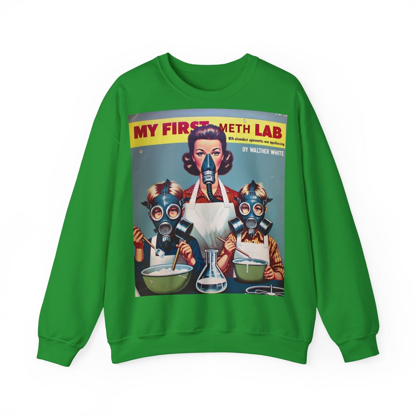 Sweatshirt – My First Meth Lab Sweatshirt | Lustiger Retro Pullover mit Satire-Print | Geschenk für Breaking Bad Fans & Dark Humor Lover | True Insights Design mit Humor