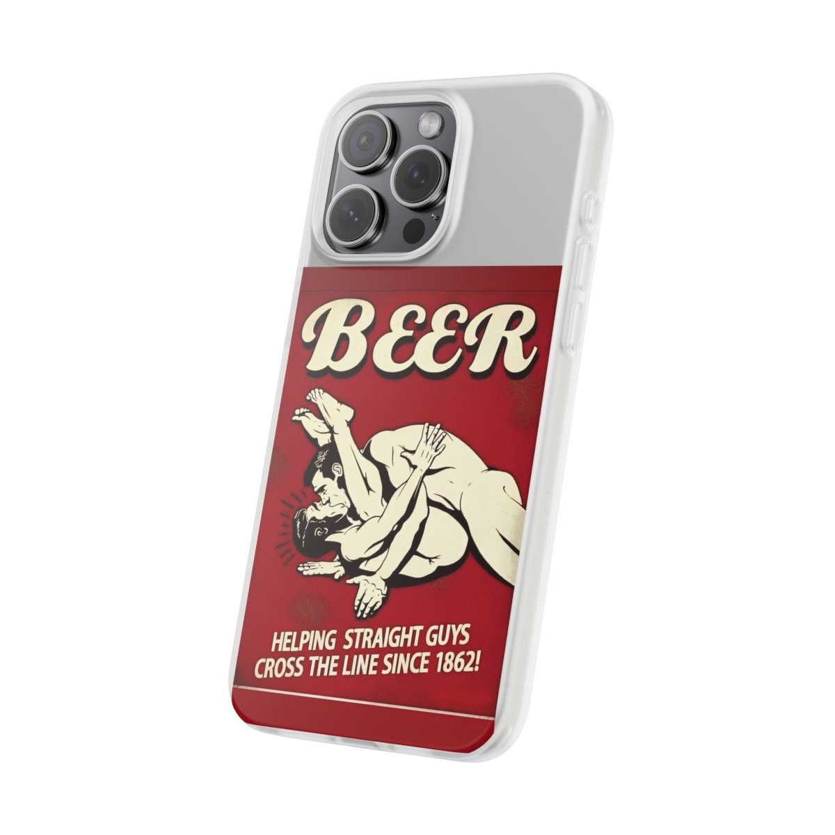 Helping Straight Guys Handyhülle – Retro Bier-Spruch als Design-Statement | Lustiges LGBTQ-Motiv-Phone Case-True Insights