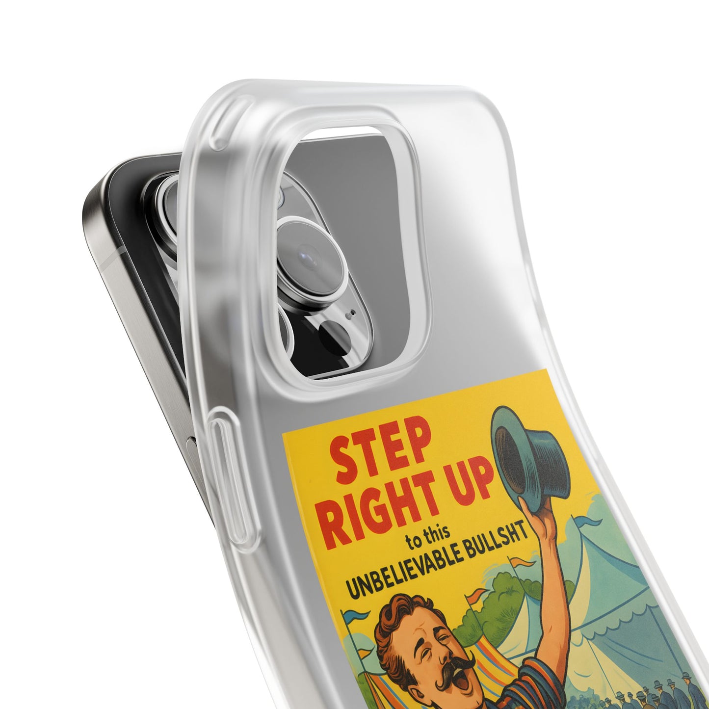 Step Right Up – Satirische Vintage-Handyhülle mit Jahrmarkt-Motiv & ironischem Statement-Phone Case-True Insights