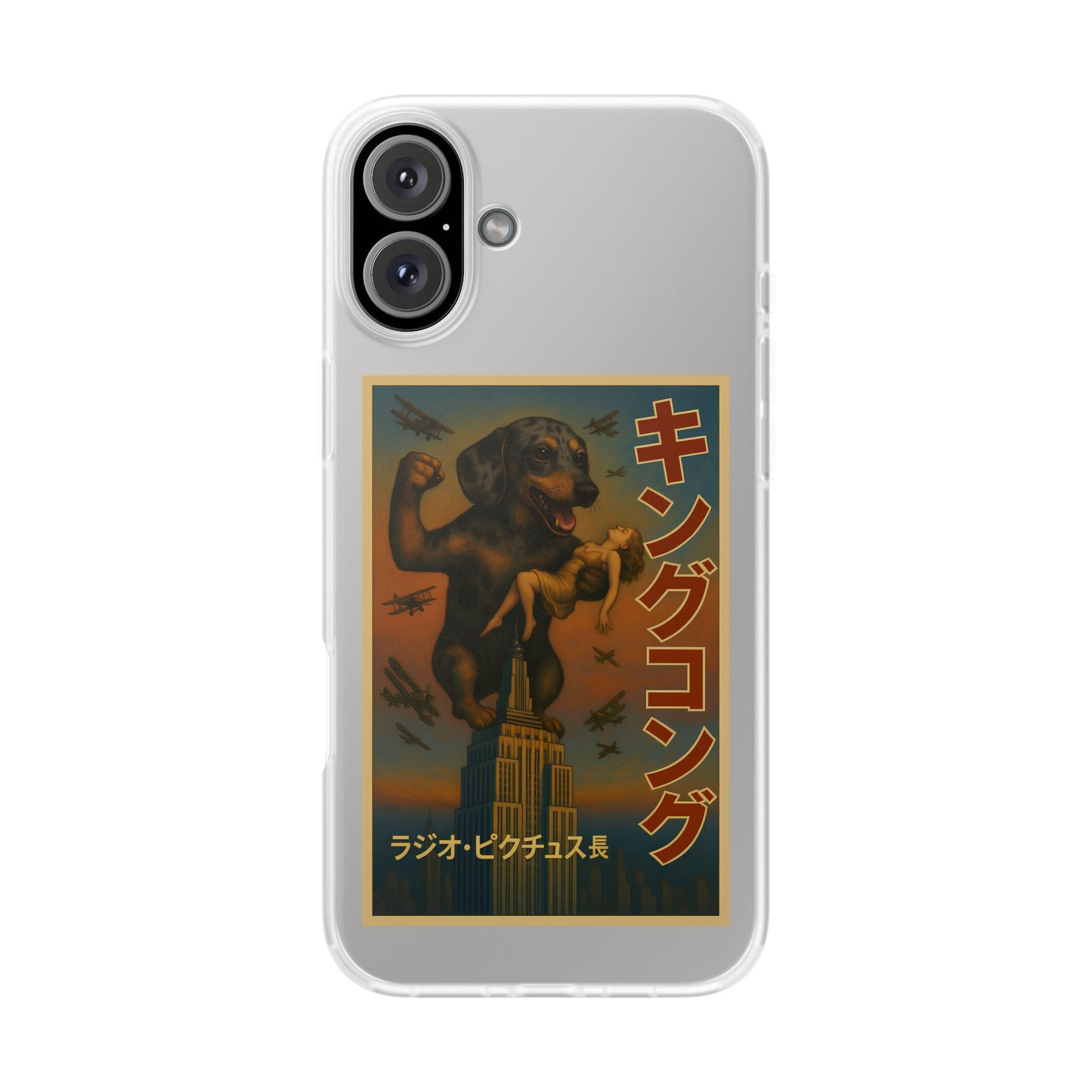 Dackel Handyhülle – King Kong Parodie | Retro Design für Hundefans & Filmnerds – Lustiges Phone Case | True Insights – Bild 8