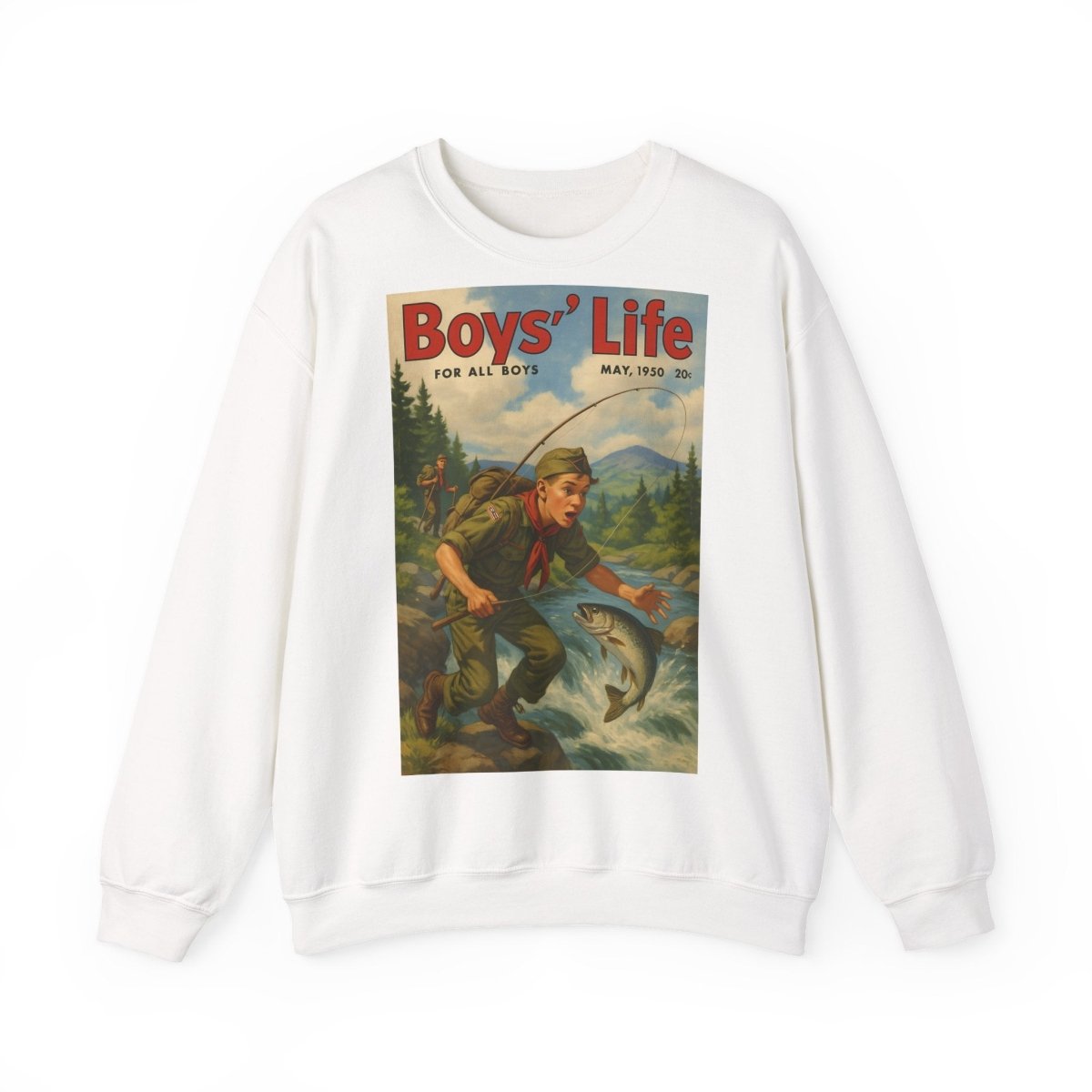 Vintage Motiv – Vintage „Boys’ Life“ Sweatshirt – Retro Pfadfinder-Motiv von 1950 | True Insights Design mit Humor
