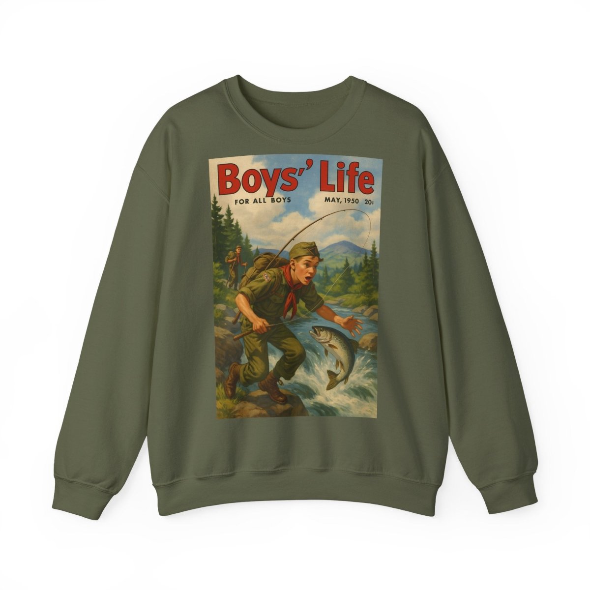 Vintage Motiv – Vintage „Boys’ Life“ Sweatshirt – Retro Pfadfinder-Motiv von 1950 | True Insights Design mit Humor