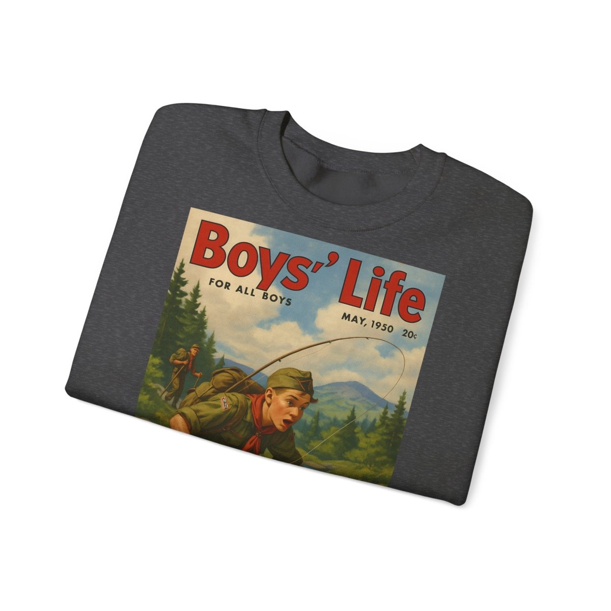 Vintage Motiv – Vintage „Boys’ Life“ Sweatshirt – Retro Pfadfinder-Motiv von 1950 | True Insights Design mit Humor