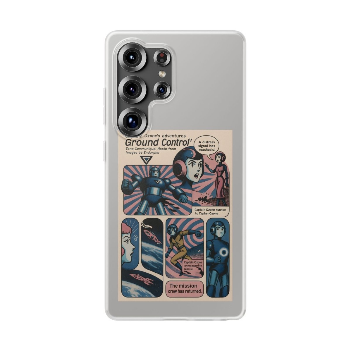 Vintage Motiv – Captain Ozone – Retter der Atmosphäre (und deines Handys) | True Insights Design mit Humor