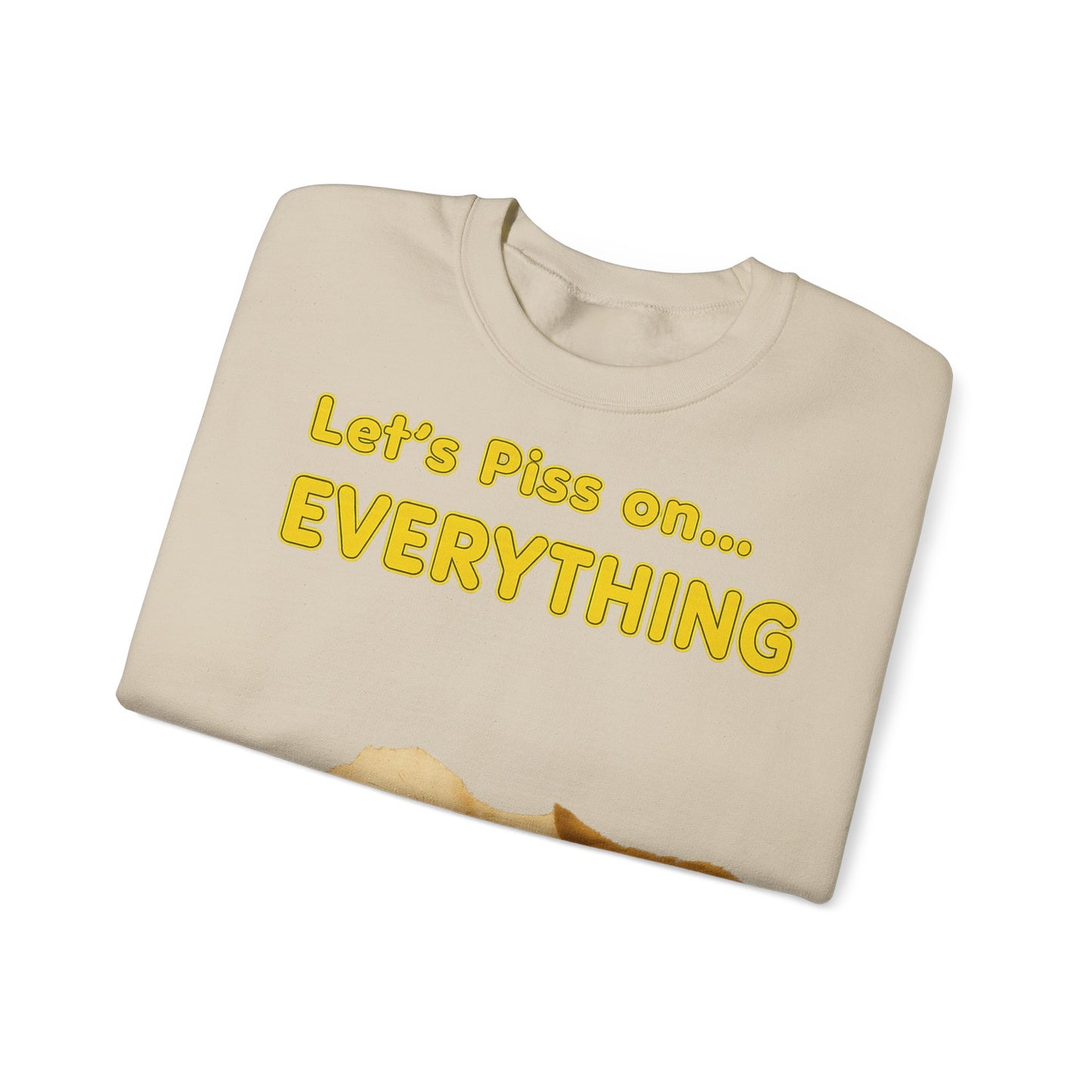 Vintage Motiv – Let’s Piss on Everything – Satirisches Sweatshirt mit Hund & Katze | True Insights Design mit Humor